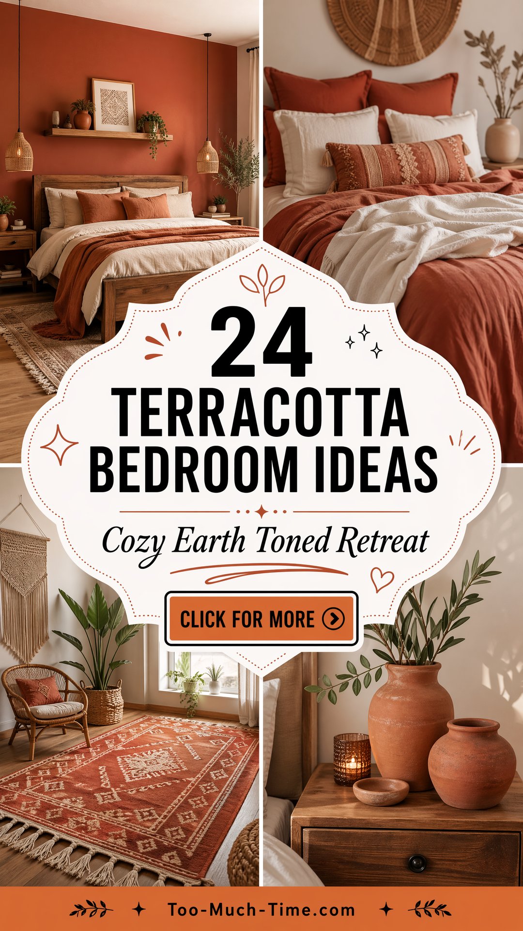 24 Terracotta Bedroom Ideas Cozy Earth-toned Retreat - 24 Terracotta Bedroom Ideas: Cozy Earth-toned Retreat