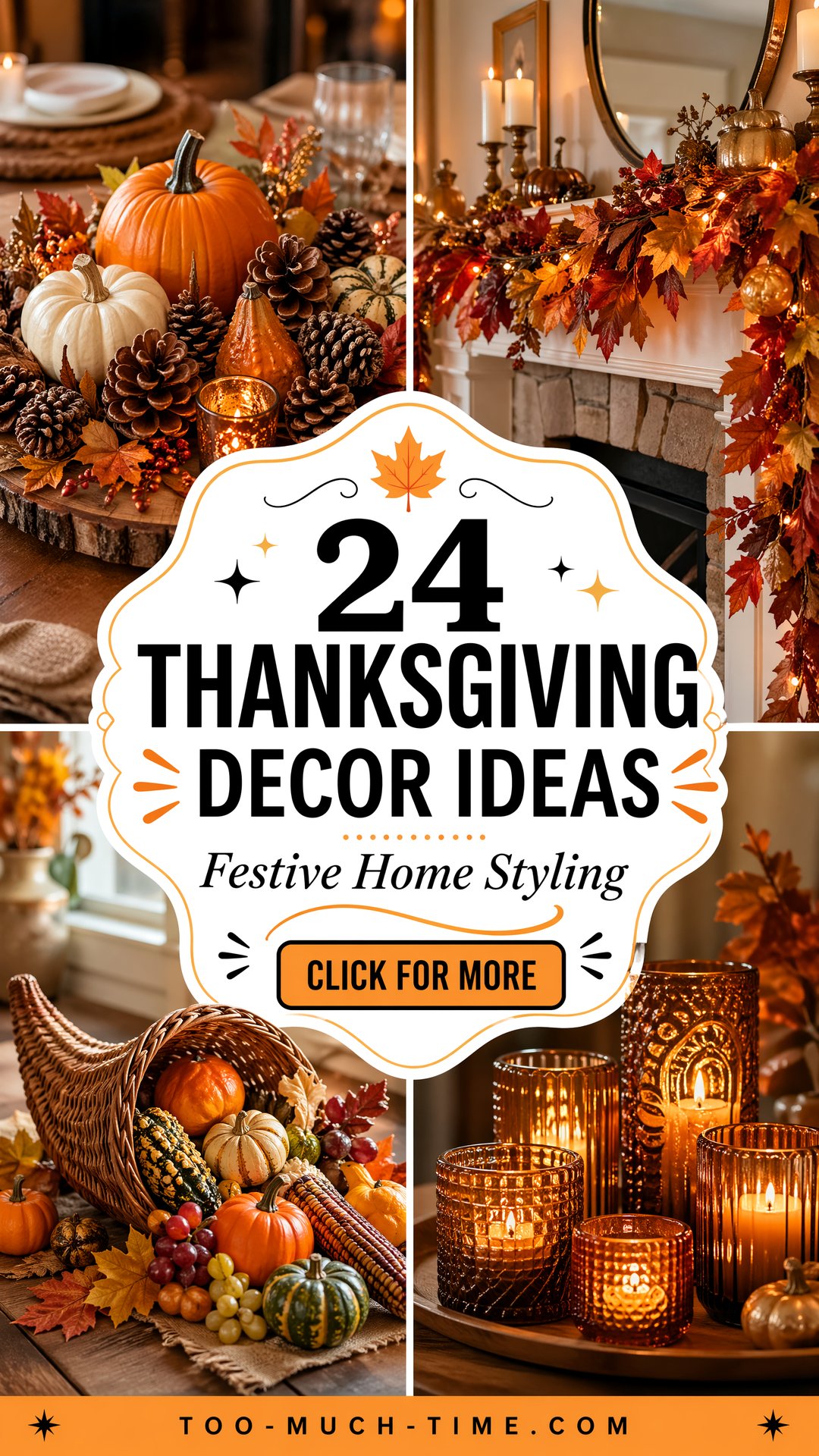 24 Thanksgiving Decor Ideas - Festive Home Styling Tips - 24 Thanksgiving Decor Ideas - Festive Home Styling Tips