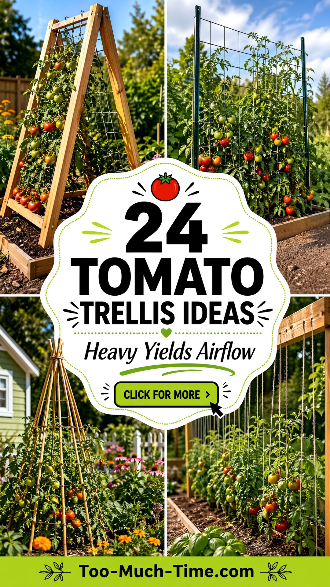 24 Tomato Trellis Ideas for Heavy Yields and Airflow - 24 Tomato Trellis Ideas for Heavy Yields and Airflow