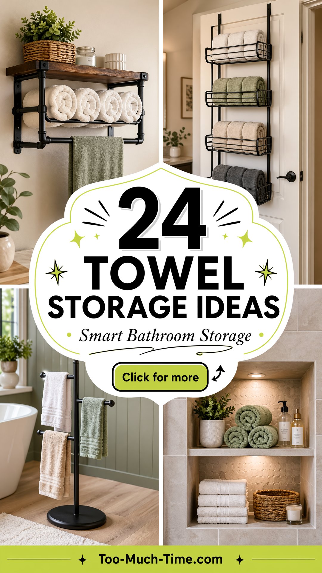 24 Towel Storage Ideas for Neat Bathroom Shelves Today - 24 Towel Storage Ideas for Neat Bathroom Shelves Today