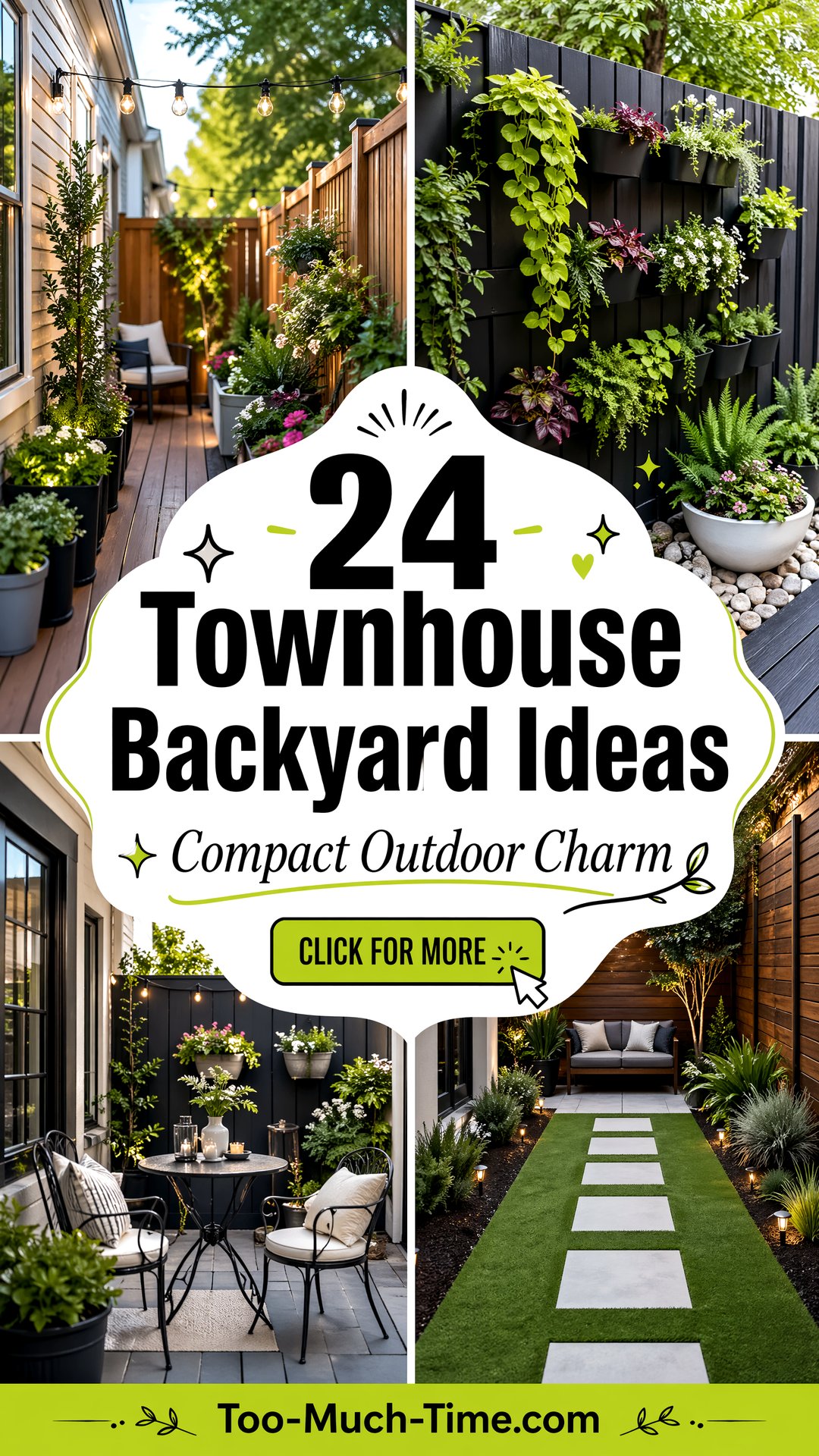 24 Townhouse Backyard Ideas for Compact Outdoor Charm - 24 Townhouse Backyard Ideas for Compact Outdoor Charm