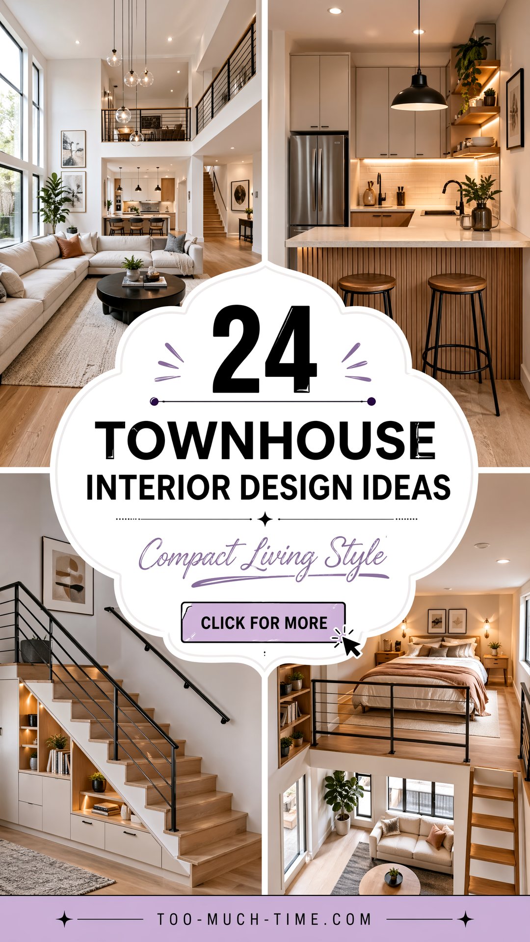 24 Townhouse Interior Design Ideas for Compact Living - 24 Townhouse Interior Design Ideas for Compact Living