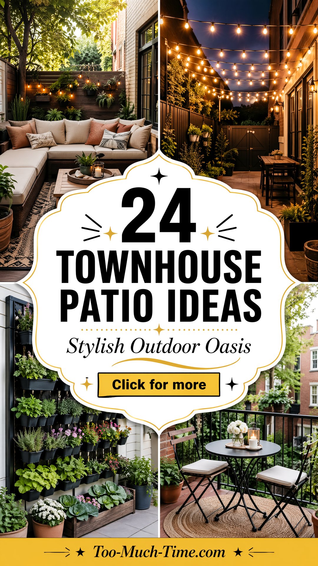 24 Townhouse Patio Ideas for Stylish Outdoor Spaces - 24 Townhouse Patio Ideas for Stylish Outdoor Spaces