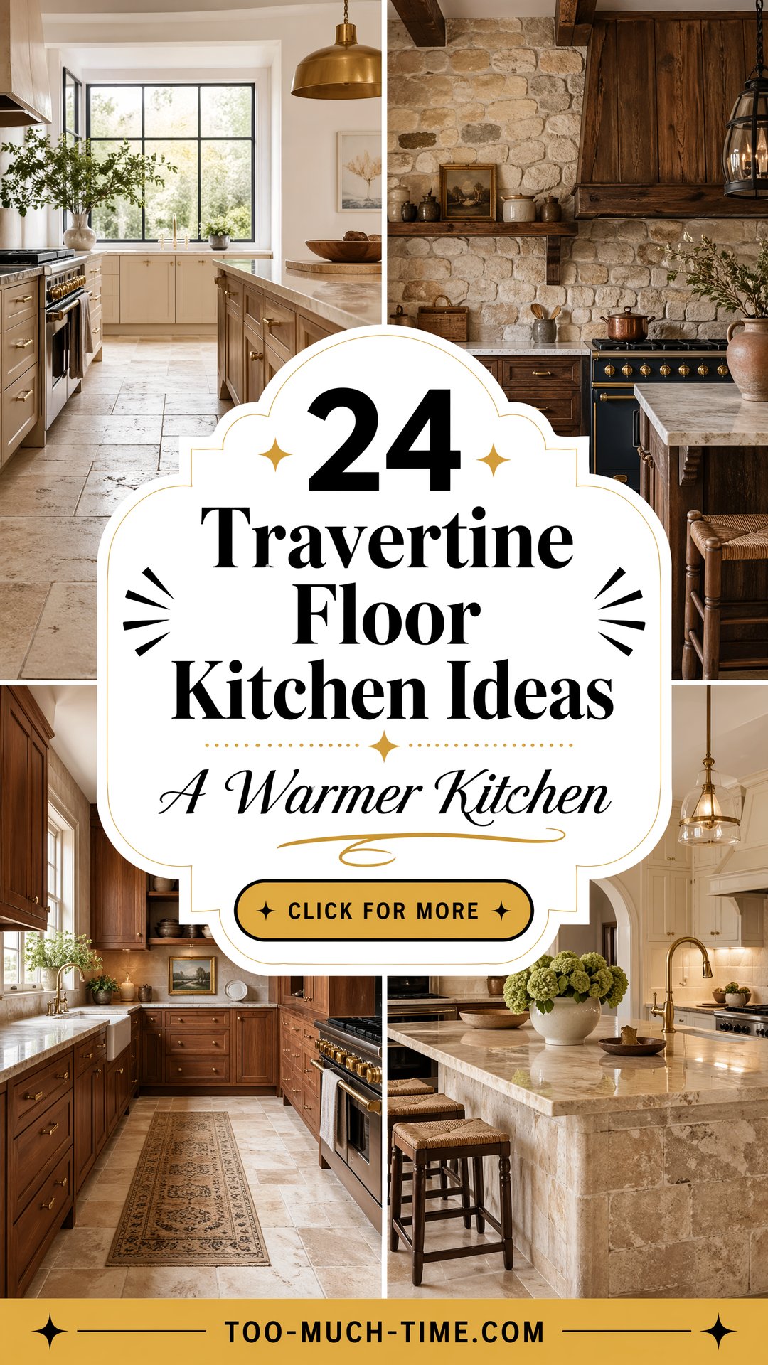 24 Travertine Floor Kitchen Ideas for a Warmer Kitchen - 24 Travertine Floor Kitchen Ideas for a Warmer Kitchen