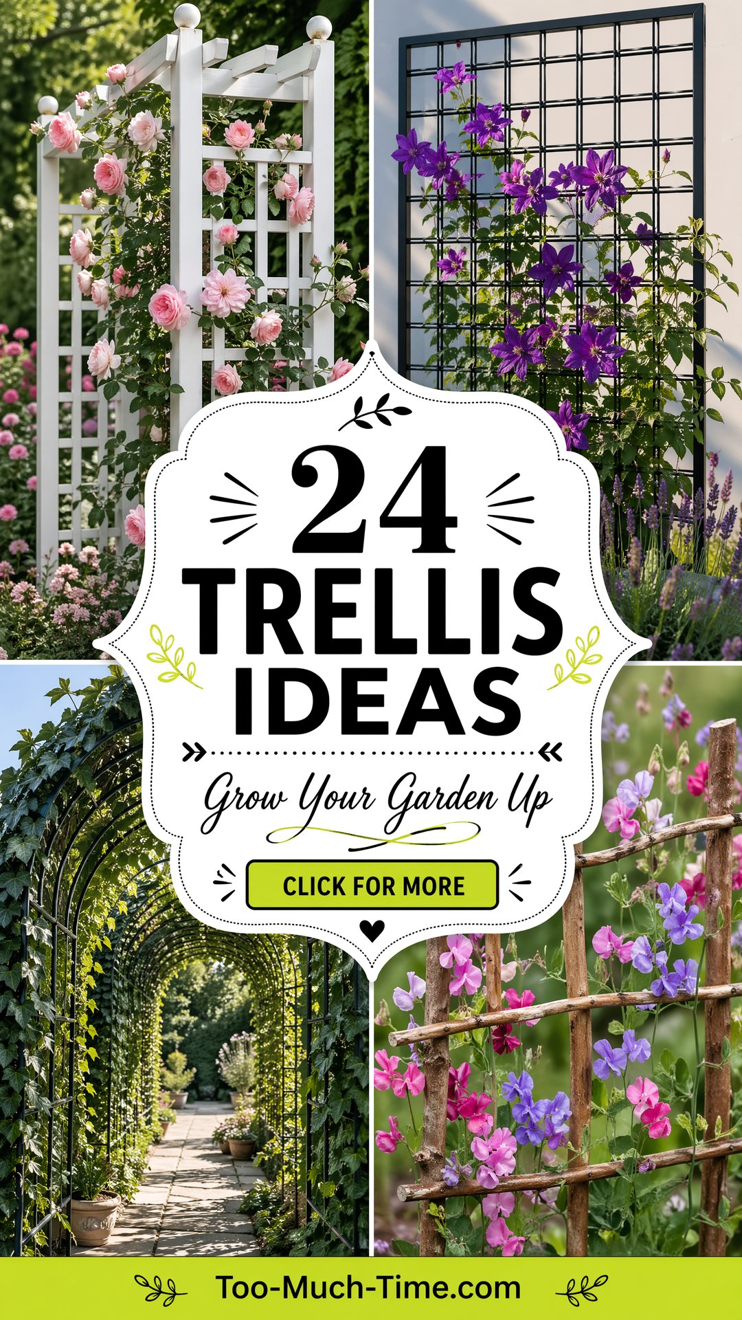 24 Trellis Ideas for Climbing Vines and Garden Appeal - 24 Trellis Ideas for Climbing Vines and Garden Appeal