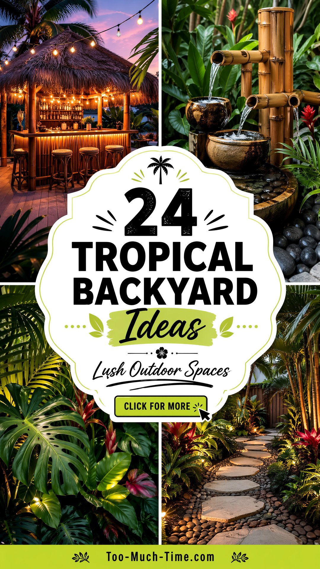 24 Tropical Backyard Ideas for Lush Outdoor Spaces - 24 Tropical Backyard Ideas for Lush Outdoor Spaces