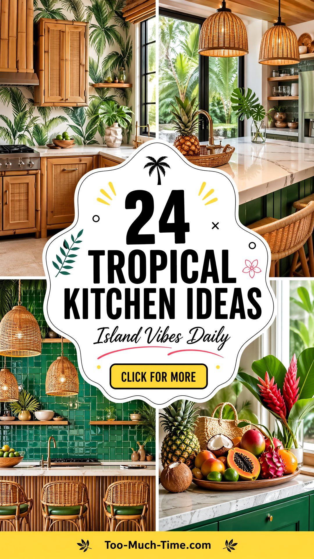 24 Tropical Kitchen Ideas - Creative Kitchen Ideas - 24 Tropical Kitchen Ideas - Creative Kitchen Ideas