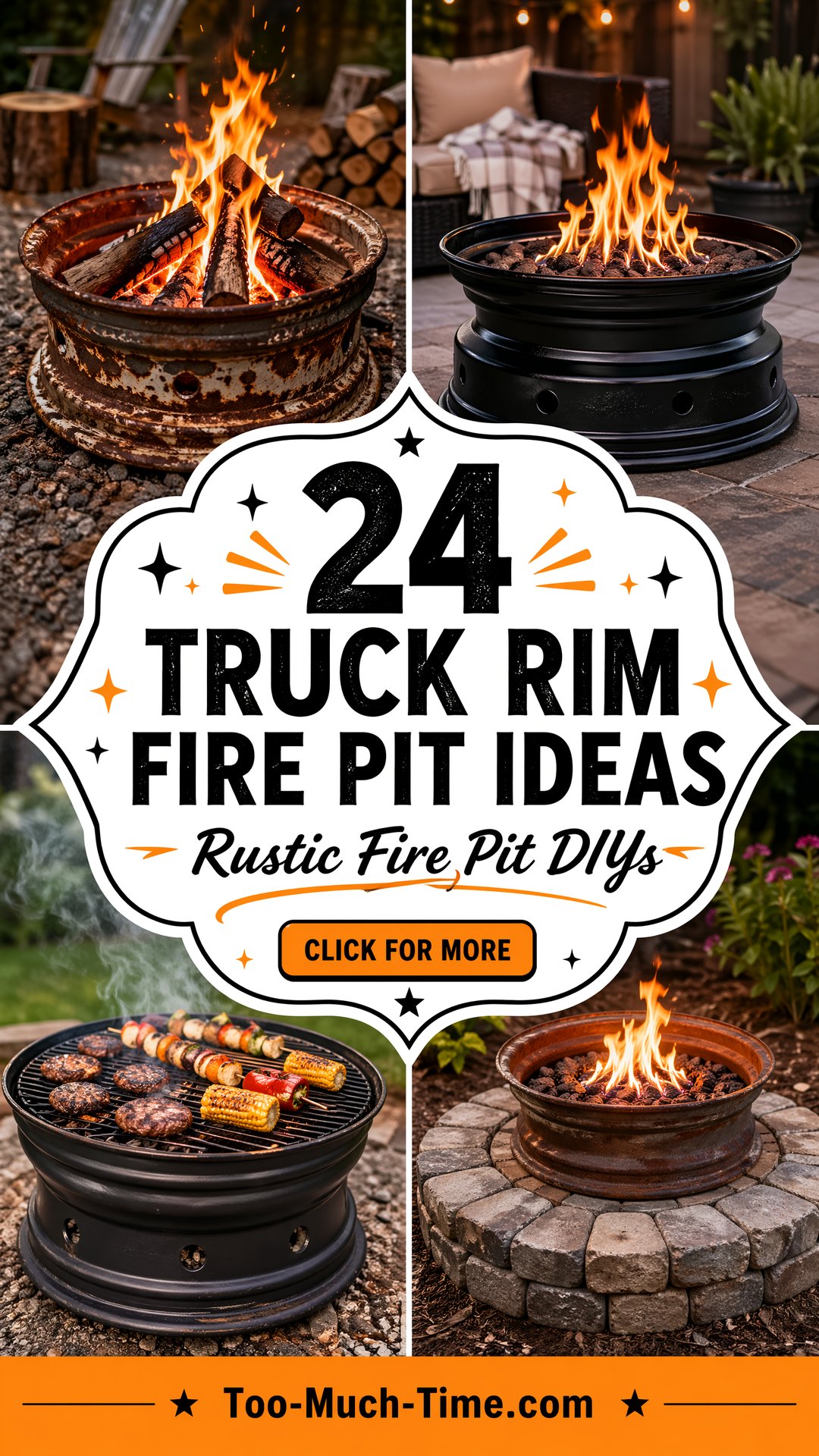 24 Truck Rim Fire Pit Ideas - Rustic Fire Pit Ideas - 24 Truck Rim Fire Pit Ideas - Rustic Fire Pit Ideas