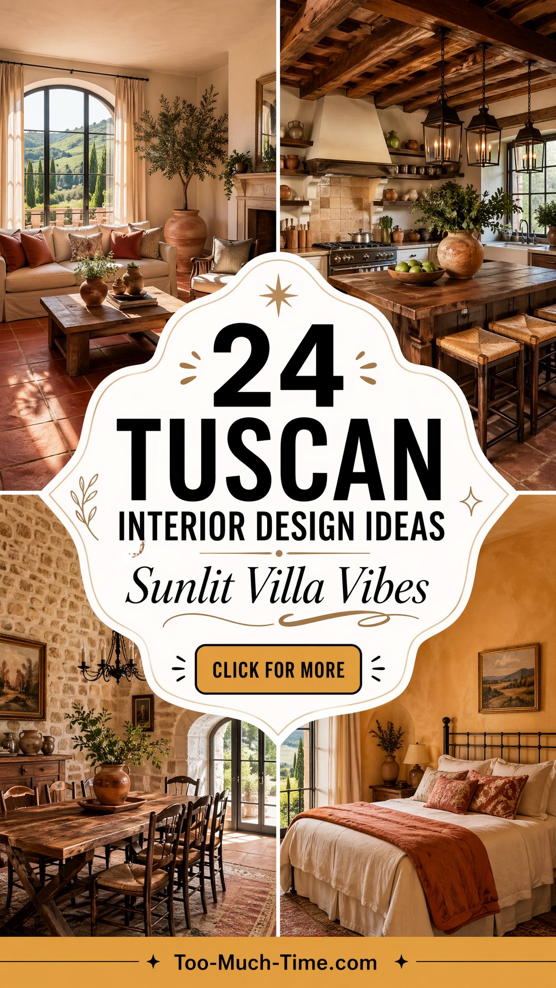 24 Tuscan Interior Design Ideas Evoking Sunlit Villas - 24 Tuscan Interior Design Ideas Evoking Sunlit Villas