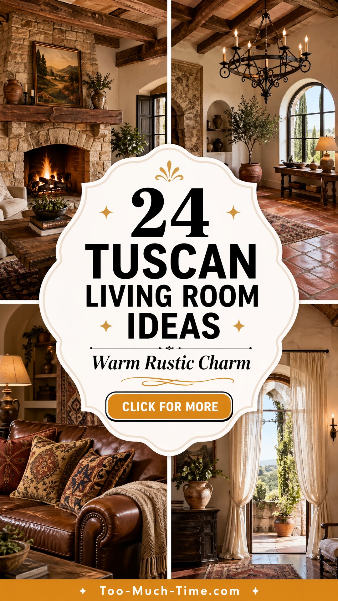 24 Tuscan Living Room Ideas for Warm Rustic Style - 24 Tuscan Living Room Ideas for Warm, Rustic Style