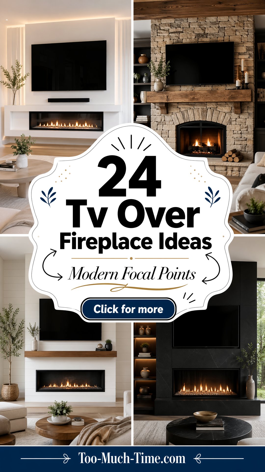 24 Tv Over Fireplace Ideas for a Modern Focal Point - 24 Tv Over Fireplace Ideas for a Modern Focal Point