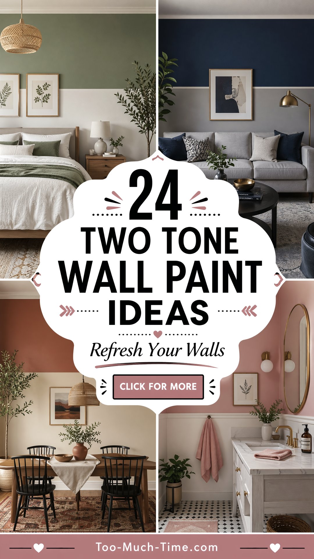 24 Two Tone Wall Paint Ideas That Refresh Any Room - 24 Two Tone Wall Paint Ideas That Refresh Any Room