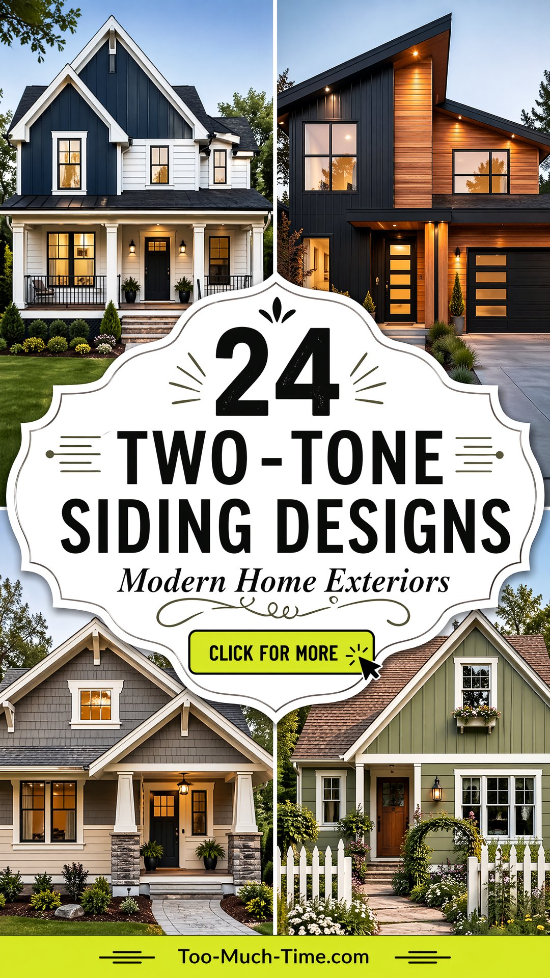 24 Two-tone Siding Designs for Modern Homes and Exteriors - 24 Two-tone Siding Designs for Modern Homes & Exteriors