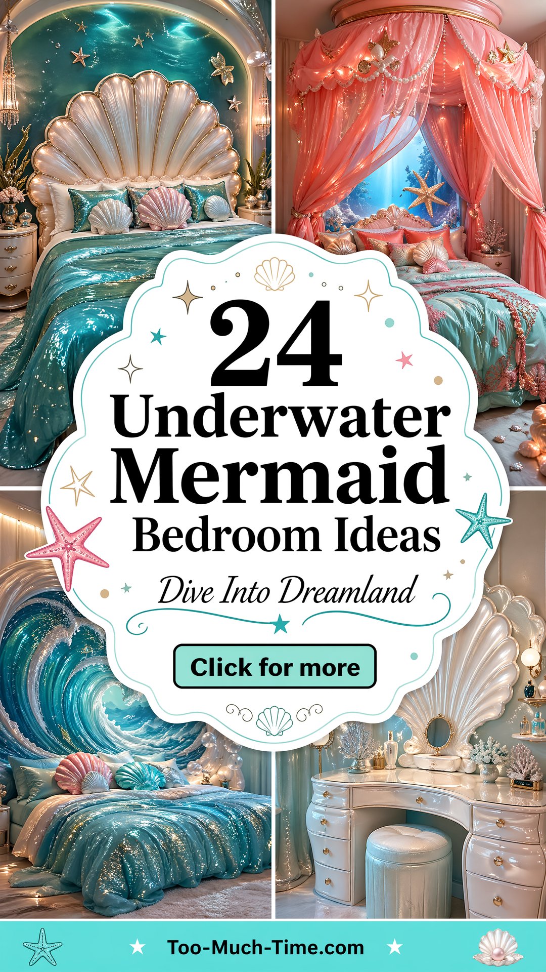 24 Underwater Mermaid Bedroom Ideas for Whimsical Rooms - 24 Underwater Mermaid Bedroom Ideas for Whimsical Rooms