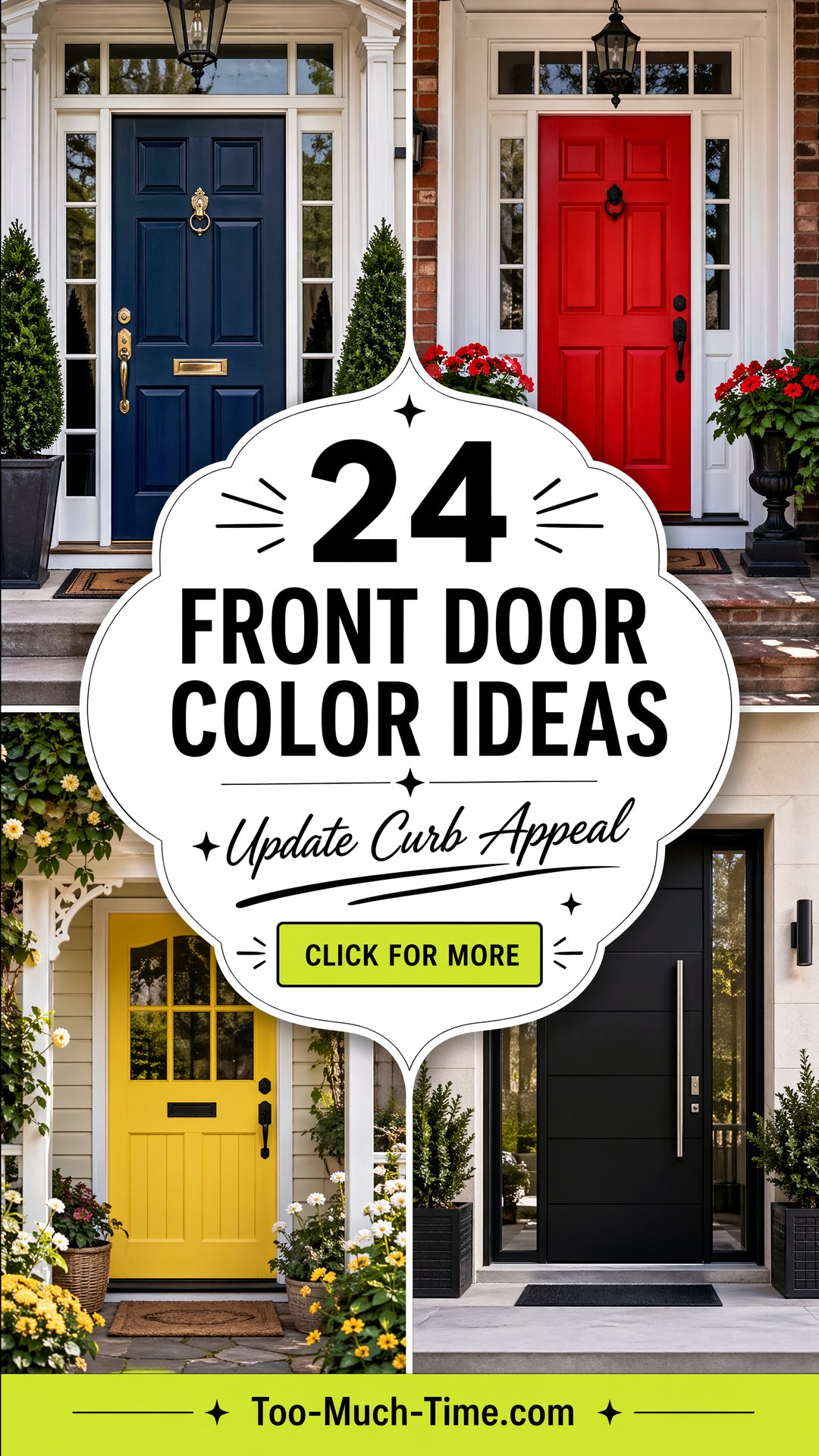 Update Curb Appeal with 24 Front Door Color Ideas Today - Update Curb Appeal with 24 Front Door Color Ideas Today