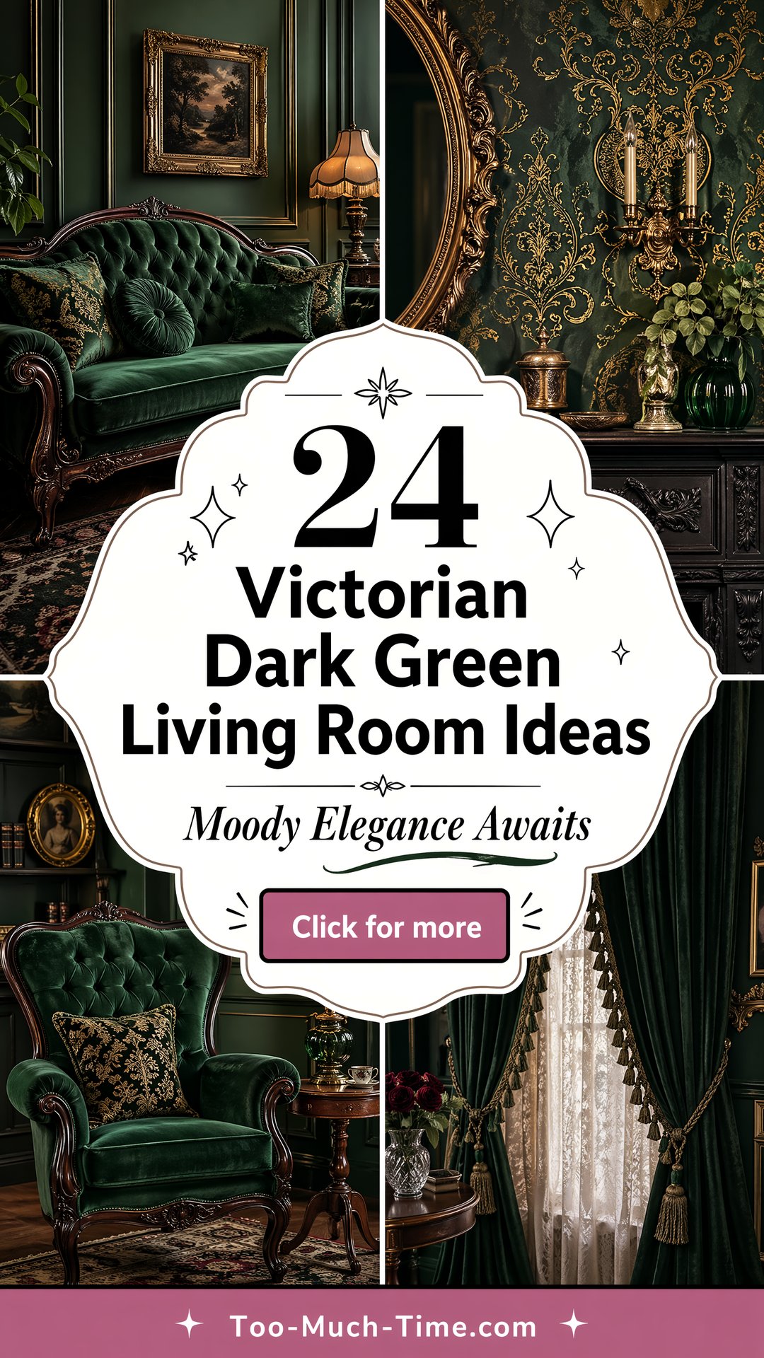 24 Victorian Dark Green Living Room Ideas Rich Accents - 24 Victorian Dark Green Living Room Ideas: Rich Accents