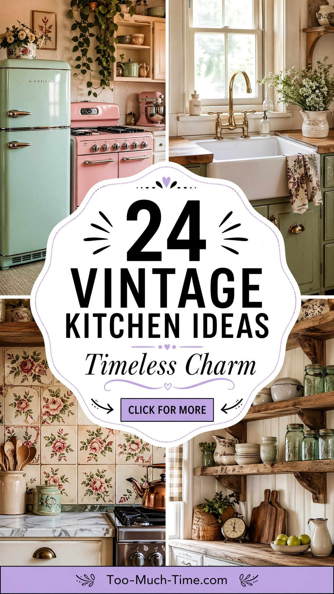 24 Vintage Kitchen Ideas for Timeless Charm - 24 Vintage Kitchen Ideas for Timeless Charm