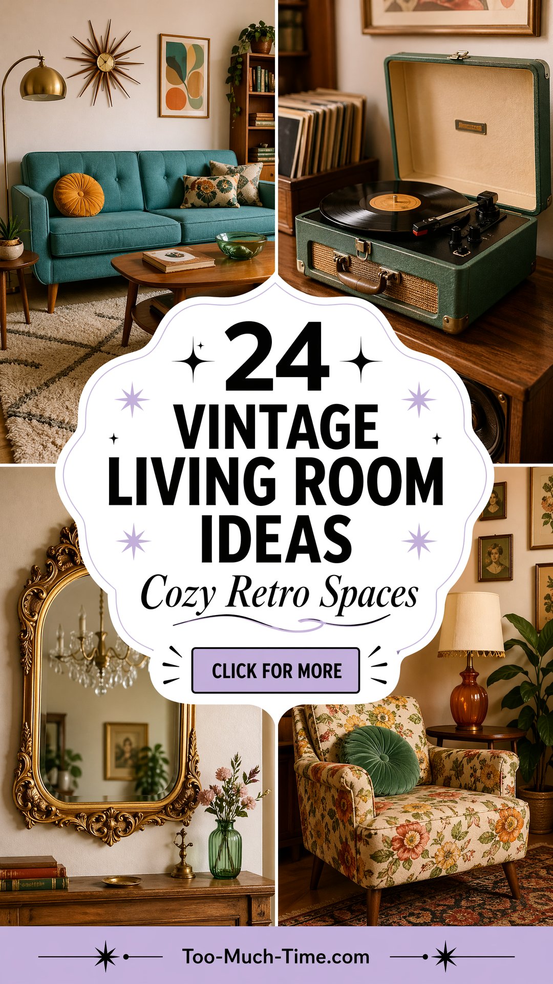 24 Vintage Living Room Ideas for Cozy Retro Spaces - 24 Vintage Living Room Ideas for Cozy Retro Spaces