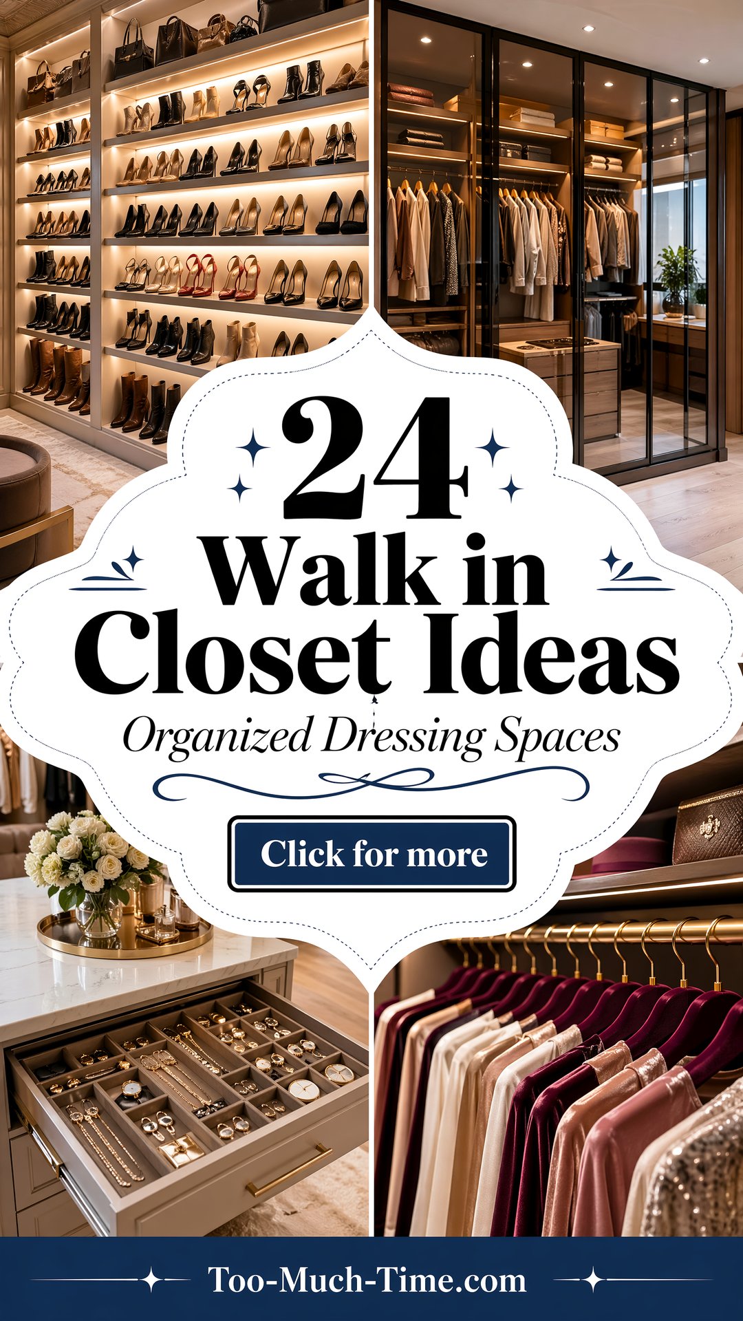 24 Walk in Closet Ideas for Organized Dressing Spaces - 24 Walk in Closet Ideas for Organized Dressing Spaces