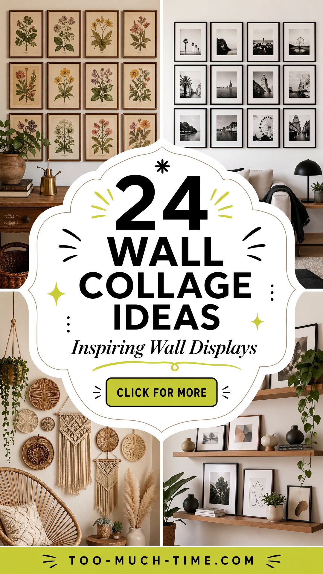 24 Wall Collage Ideas to Create Inspiring Wall Displays - 24 Wall Collage Ideas to Create Inspiring Wall Displays