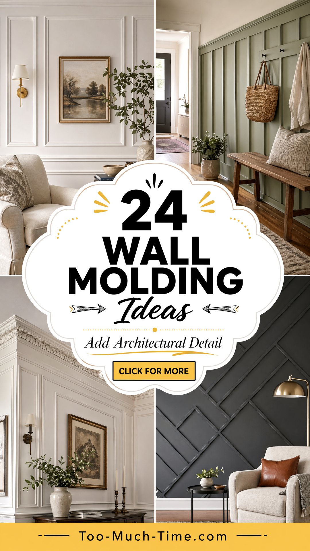 24 Wall Molding Ideas to Add Architectural Detail Today - 24 Wall Molding Ideas to Add Architectural Detail Today