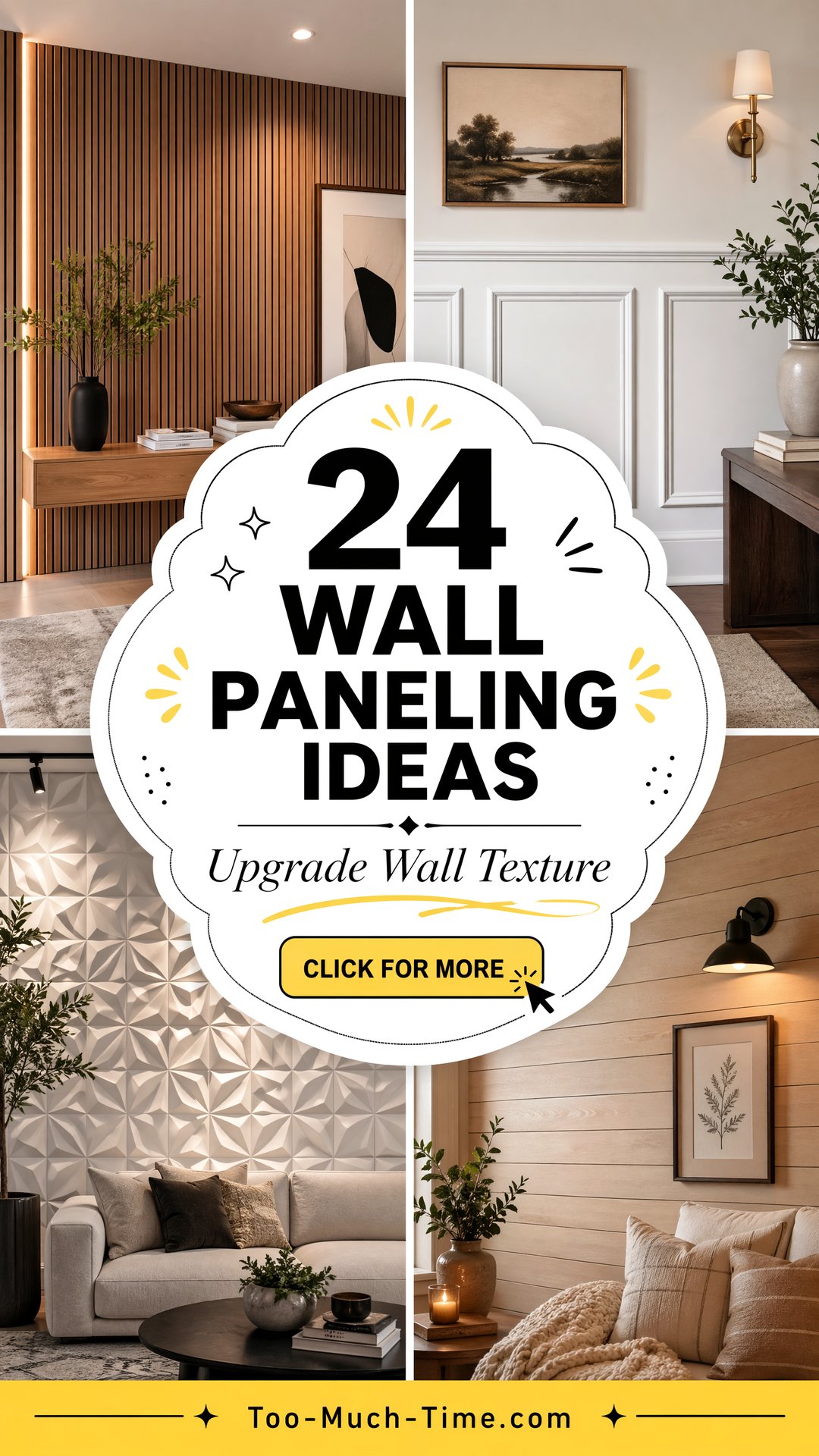 24 Wall Paneling Ideas to Upgrade Walls with Texture - 24 Wall Paneling Ideas to Upgrade Walls with Texture