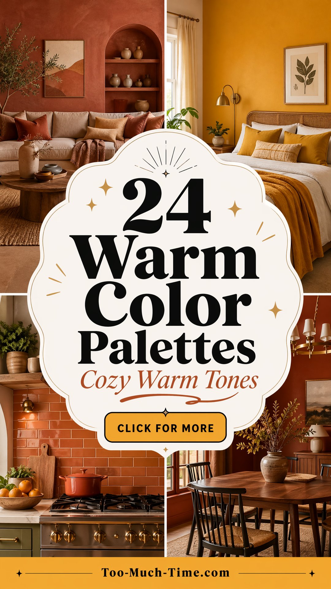 24 Warm Color Palettes for Every Room in The House - 24 Warm Color Palettes for Every Room in The House