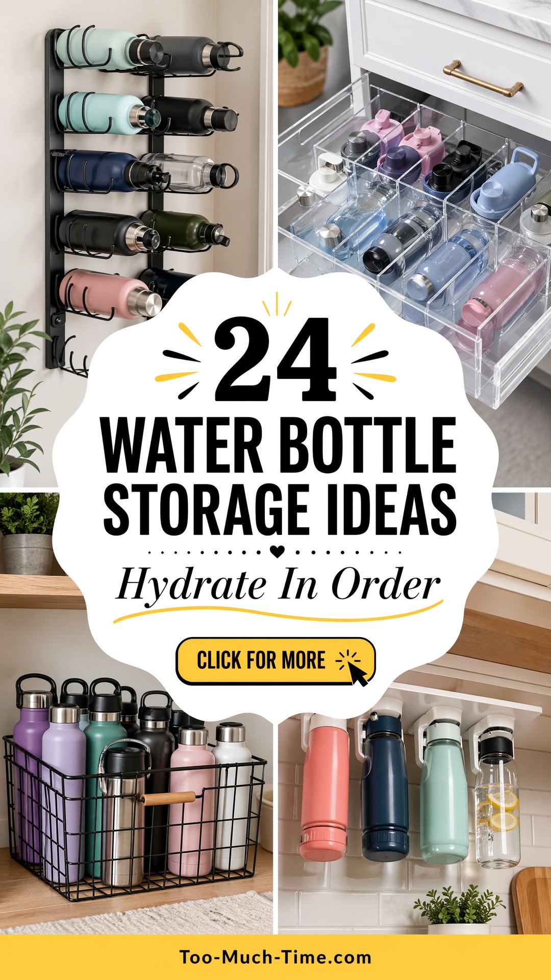 24 Water Bottle Storage Ideas for Organized Spaces - 24 Water Bottle Storage Ideas for Organized Spaces