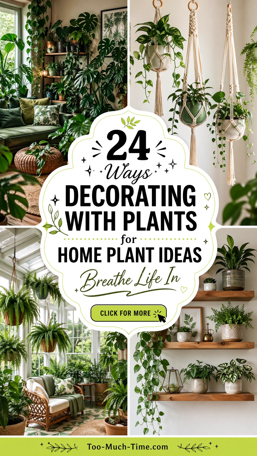 24 Ways Decorating with Plants for Home Plant Ideas - 24 Ways Decorating with Plants for Home Plant Ideas