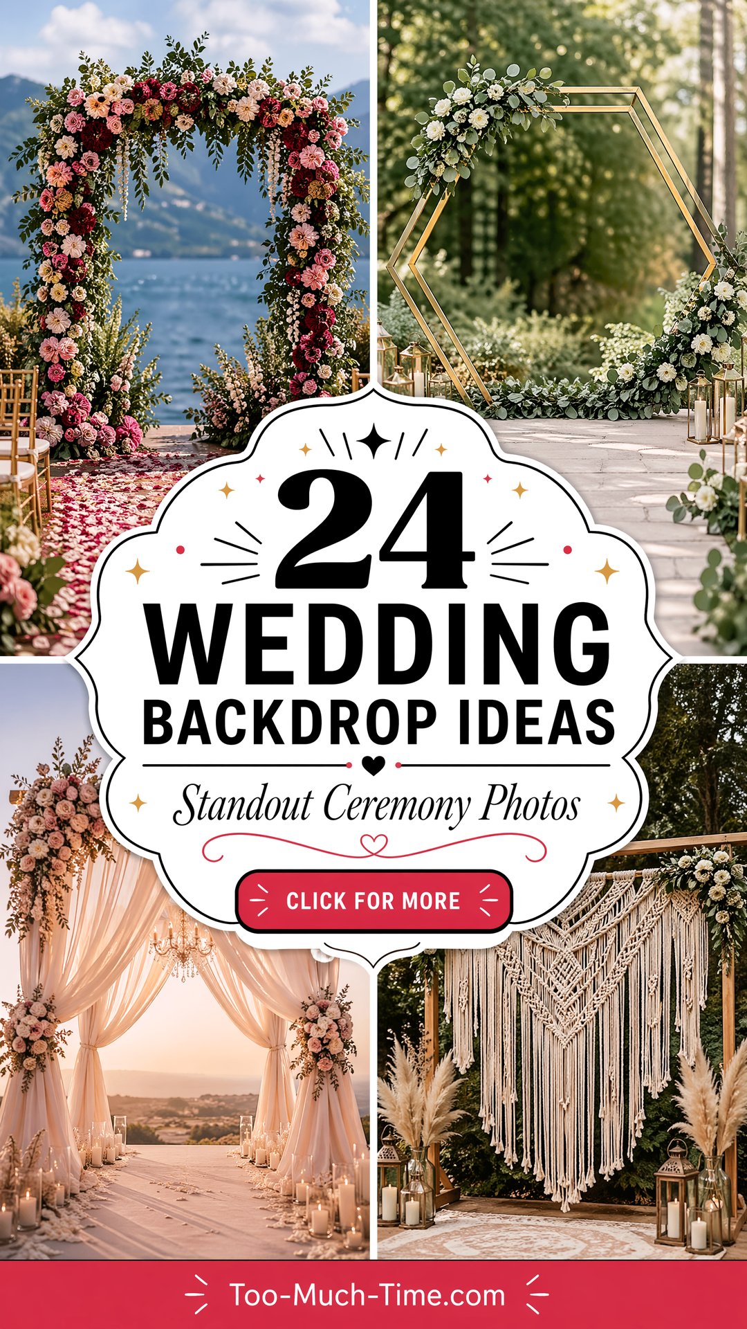 24 Wedding Backdrop Ideas for Standout Ceremony Photos - 24 Wedding Backdrop Ideas for Standout Ceremony Photos