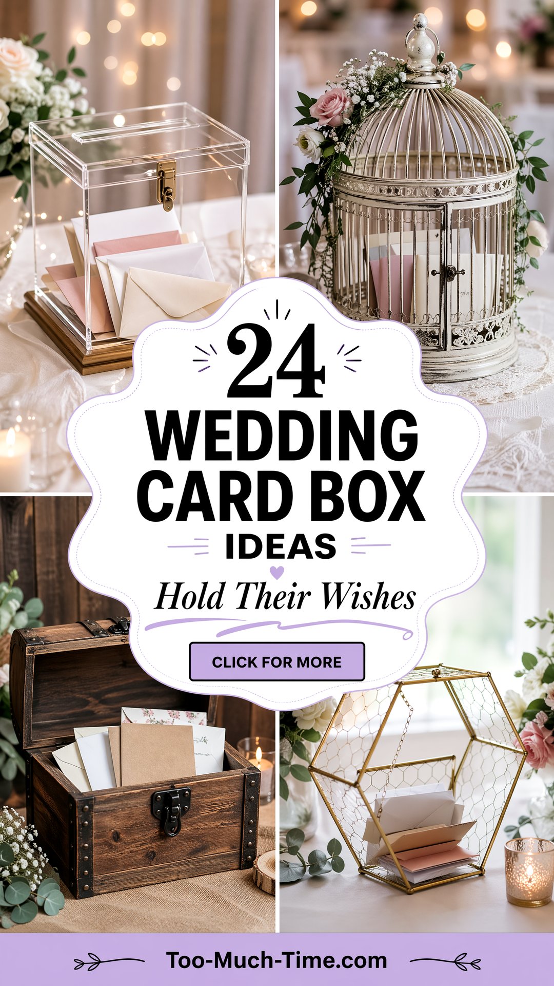 24 Wedding Card Box Ideas for Stylish Guest Messages - 24 Wedding Card Box Ideas for Stylish Guest Messages
