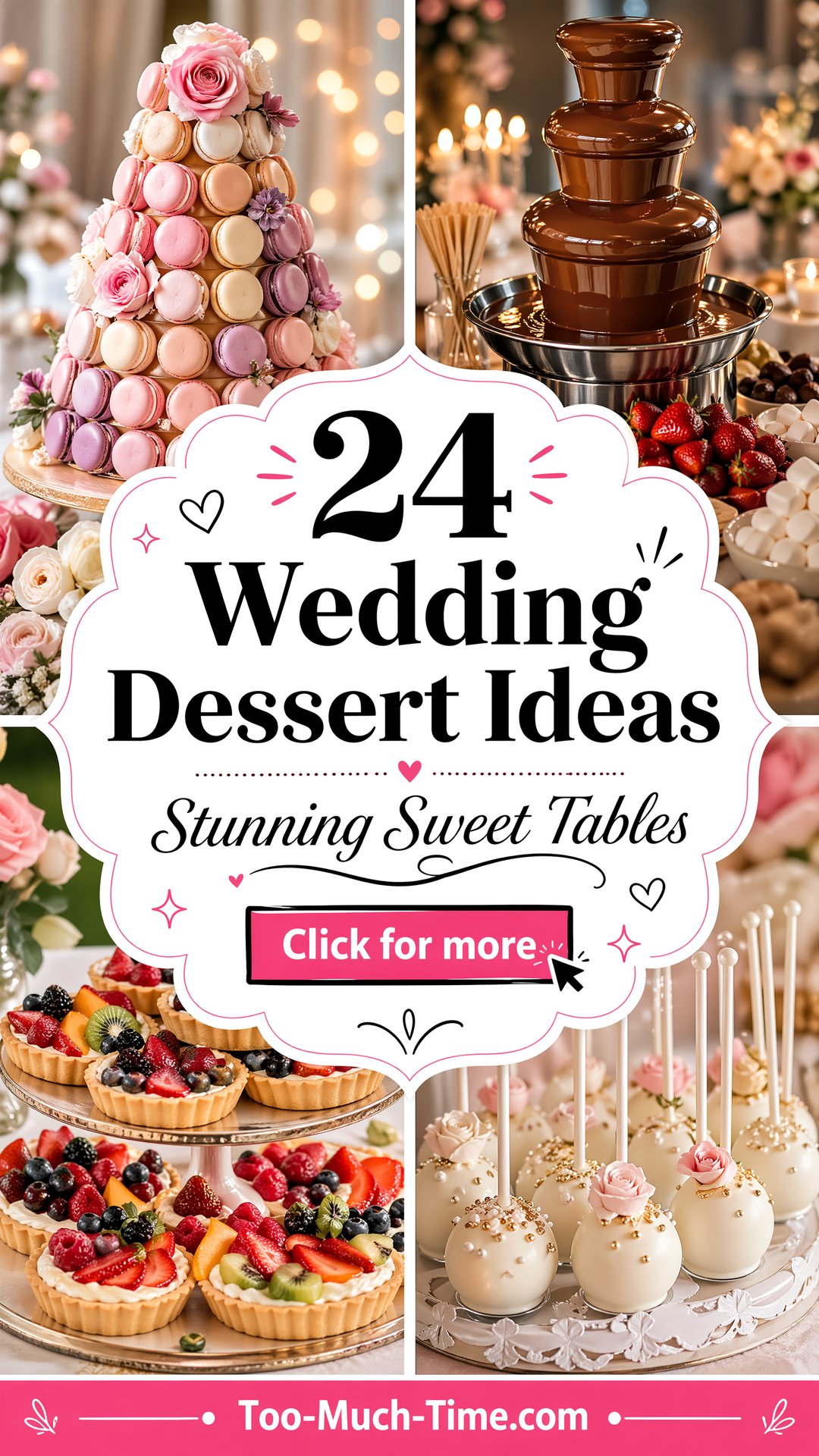 24 Wedding Dessert Ideas for Stunning Sweet Tables - 24 Wedding Dessert Ideas for Stunning Sweet Tables