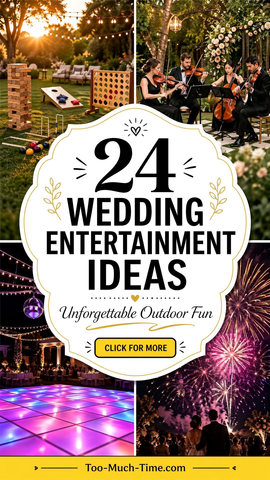 24 Wedding Entertainment Ideas for a Fun Night Outdoors - 24 Wedding Entertainment Ideas for a Fun Night Outdoors