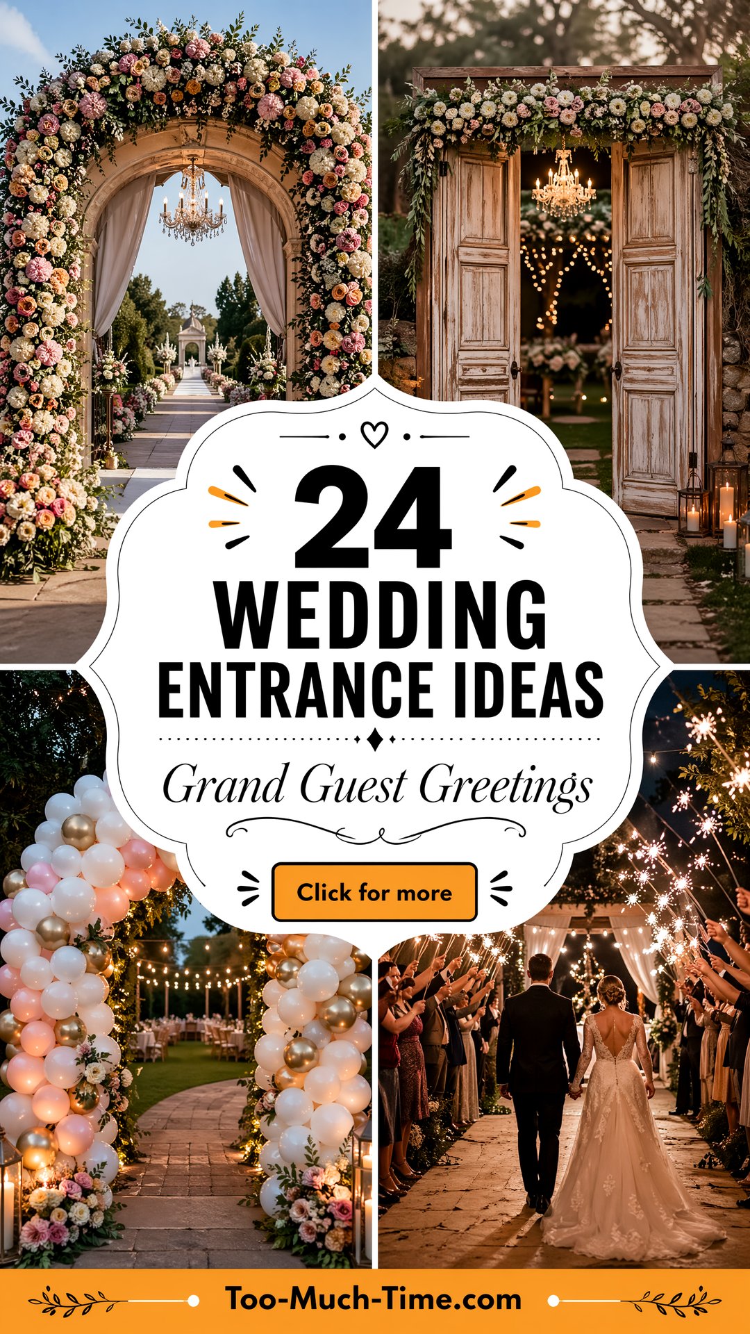 24 Wedding Entrance Ideas to Greet Guests Grandly Today - 24 Wedding Entrance Ideas to Greet Guests Grandly Today