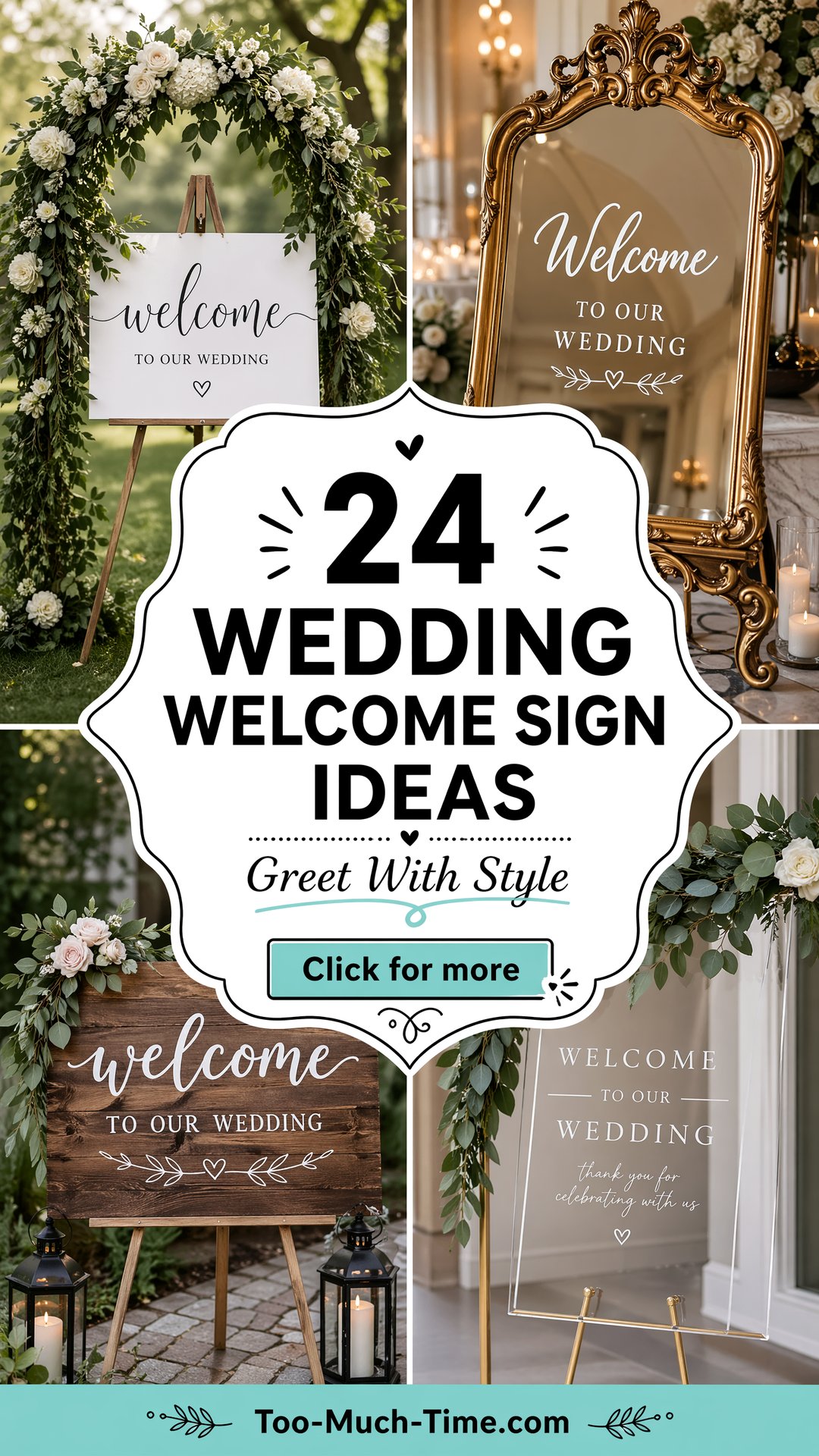 24 Wedding Welcome Sign Ideas to Greet Guests with Style - 24 Wedding Welcome Sign Ideas to Greet Guests with Style