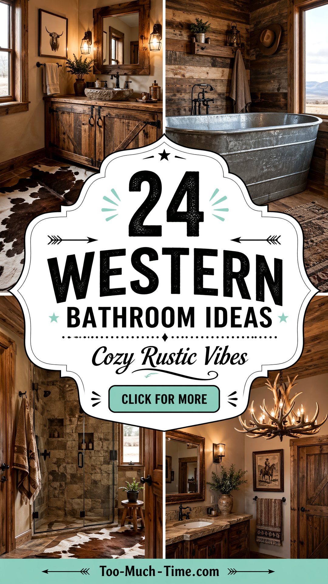 24 Western Bathroom Ideas for Cozy Rustic Vibes Today - 24 Western Bathroom Ideas for Cozy, Rustic Vibes Today
