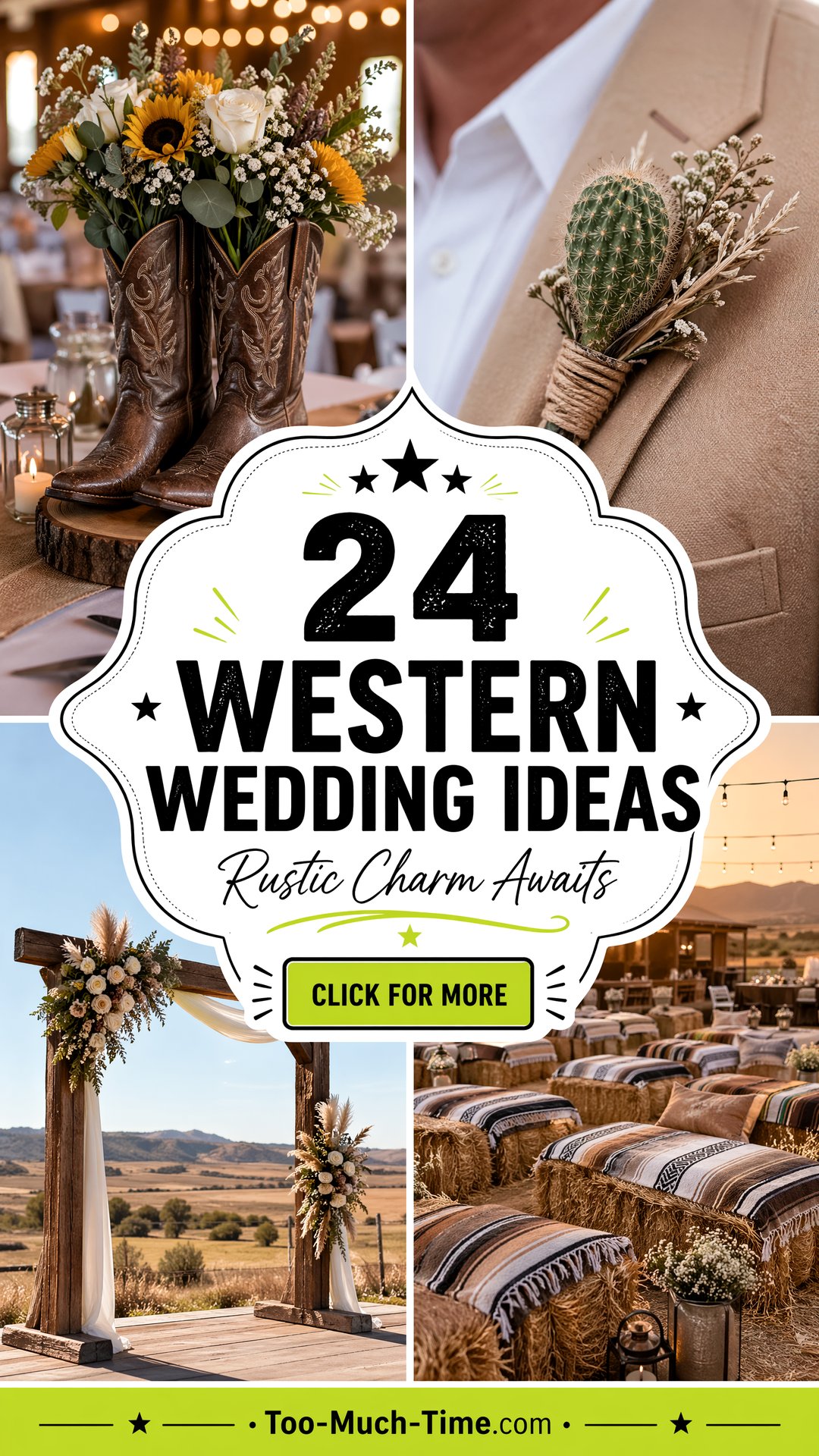 24 Western Wedding Ideas for Rustic Charm and Color - 24 Western Wedding Ideas for Rustic Charm and Color