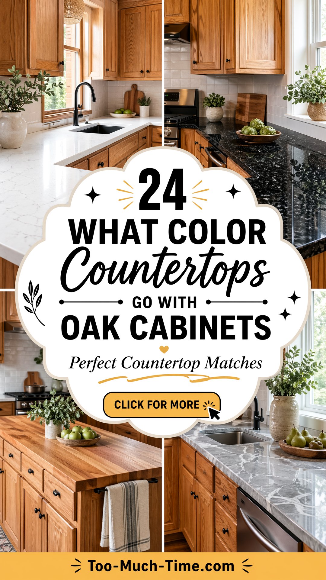24 What Color Countertops Go with Oak Cabinets Tips - 24 What Color Countertops Go with Oak Cabinets: Tips
