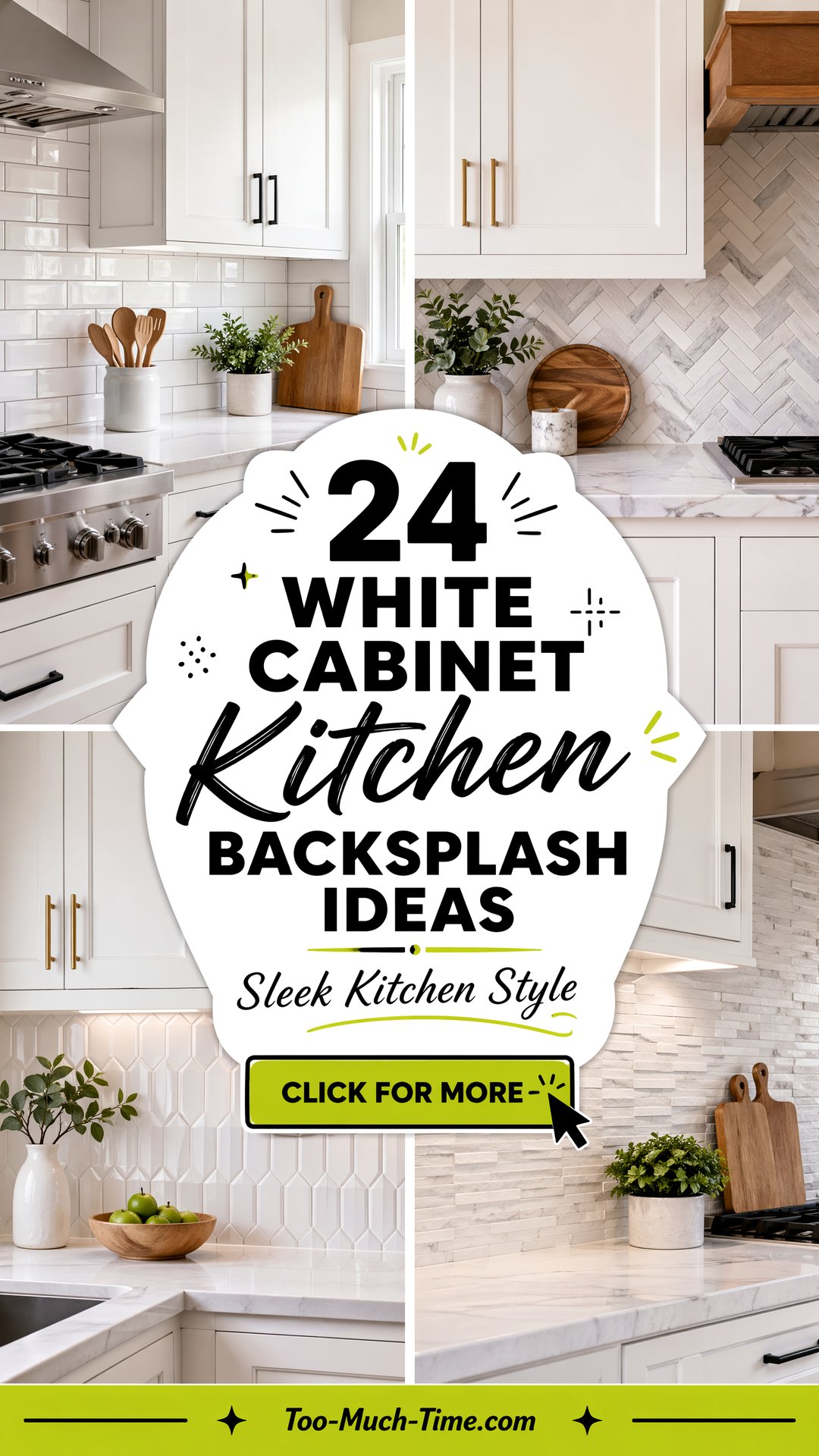 24 White Cabinet Kitchen Backsplash Ideas for Style - 24 White Cabinet Kitchen Backsplash Ideas for Style