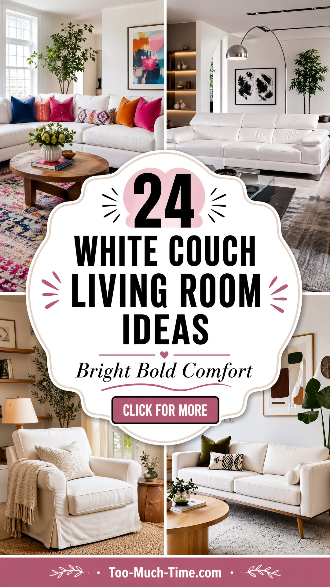 24 White Couch Living Room Ideas for a Bright Space - 24 White Couch Living Room Ideas for a Bright Space