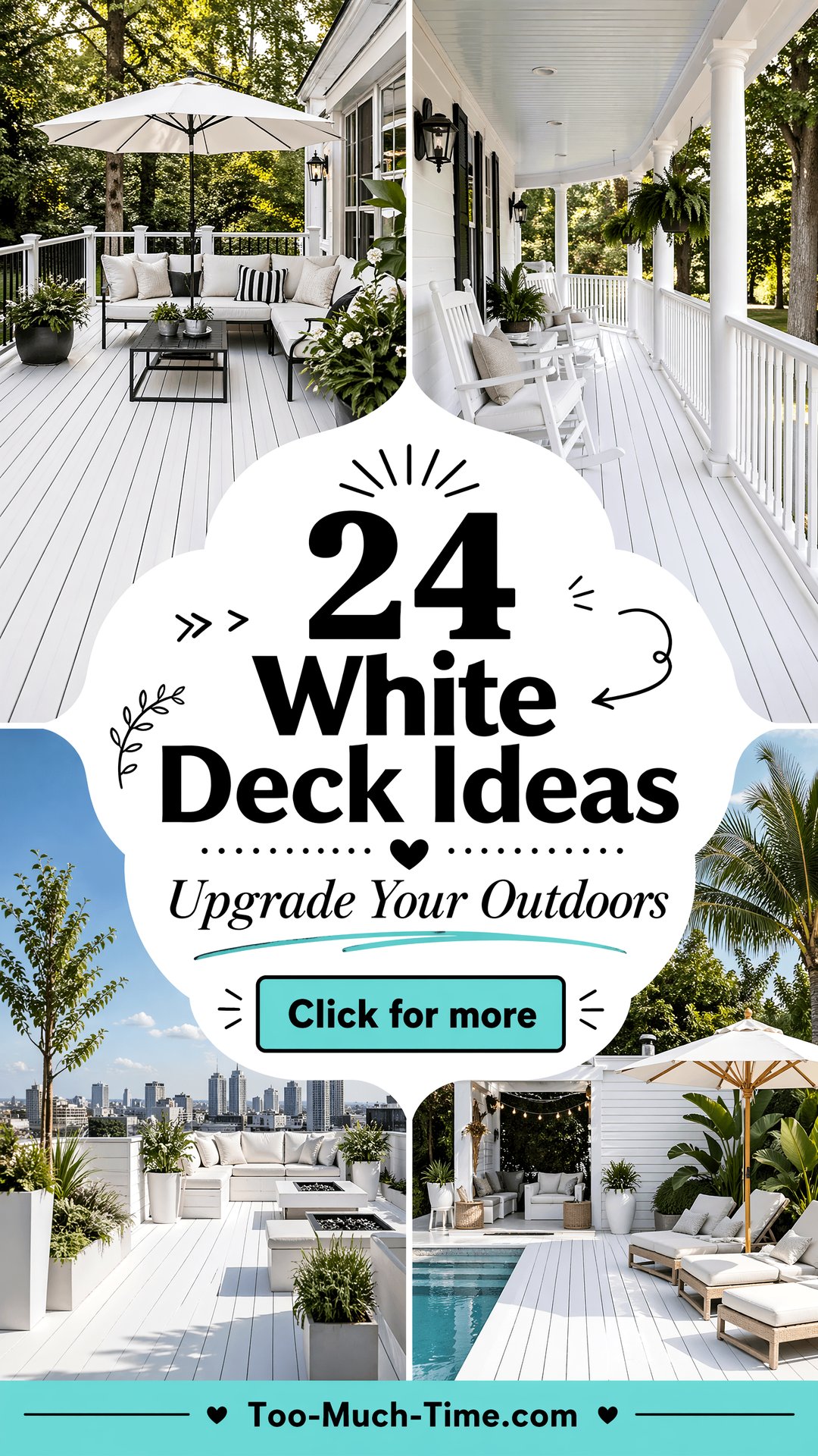 24 White Deck Ideas to Elevate Outdoor Living Spaces - 24 White Deck Ideas to Elevate Outdoor Living Spaces