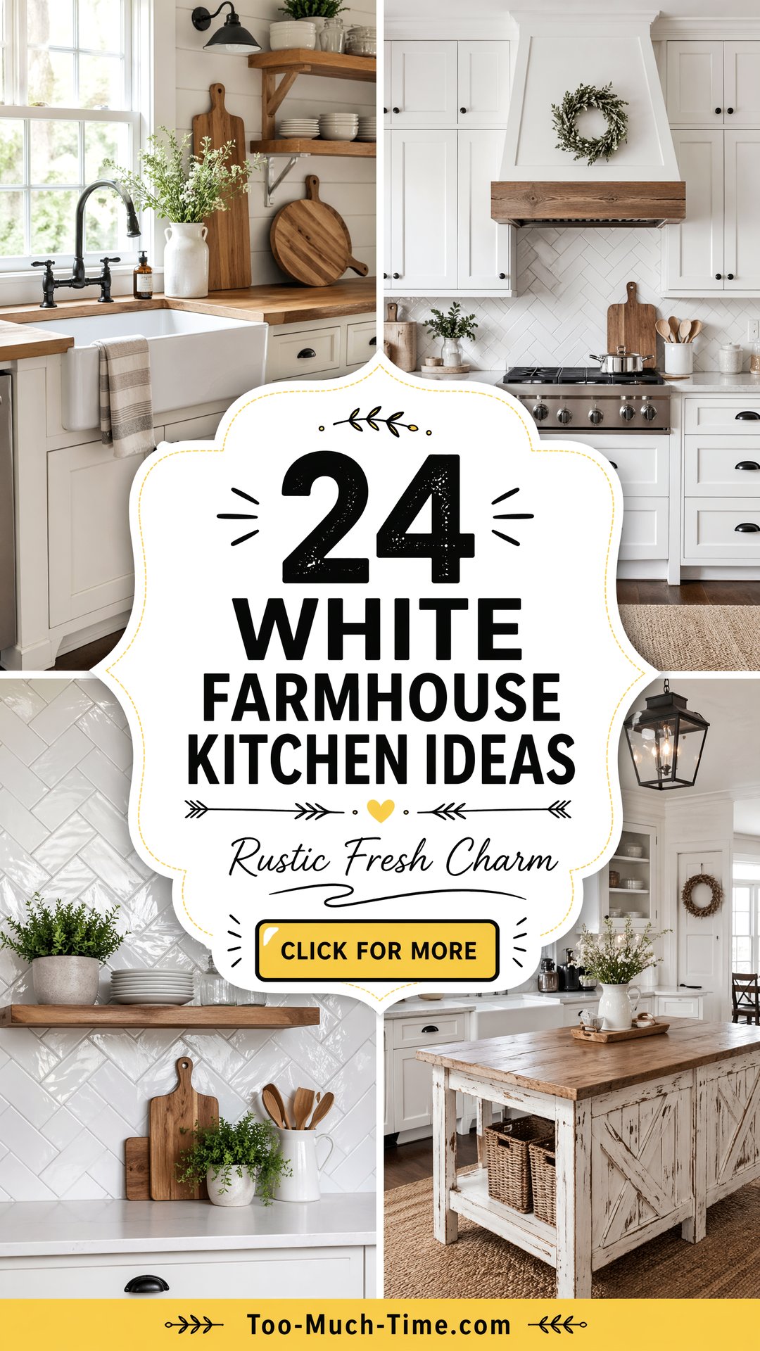 24 White Farmhouse Kitchen Ideas to Inspire Cooking - 24 White Farmhouse Kitchen Ideas to Inspire Cooking