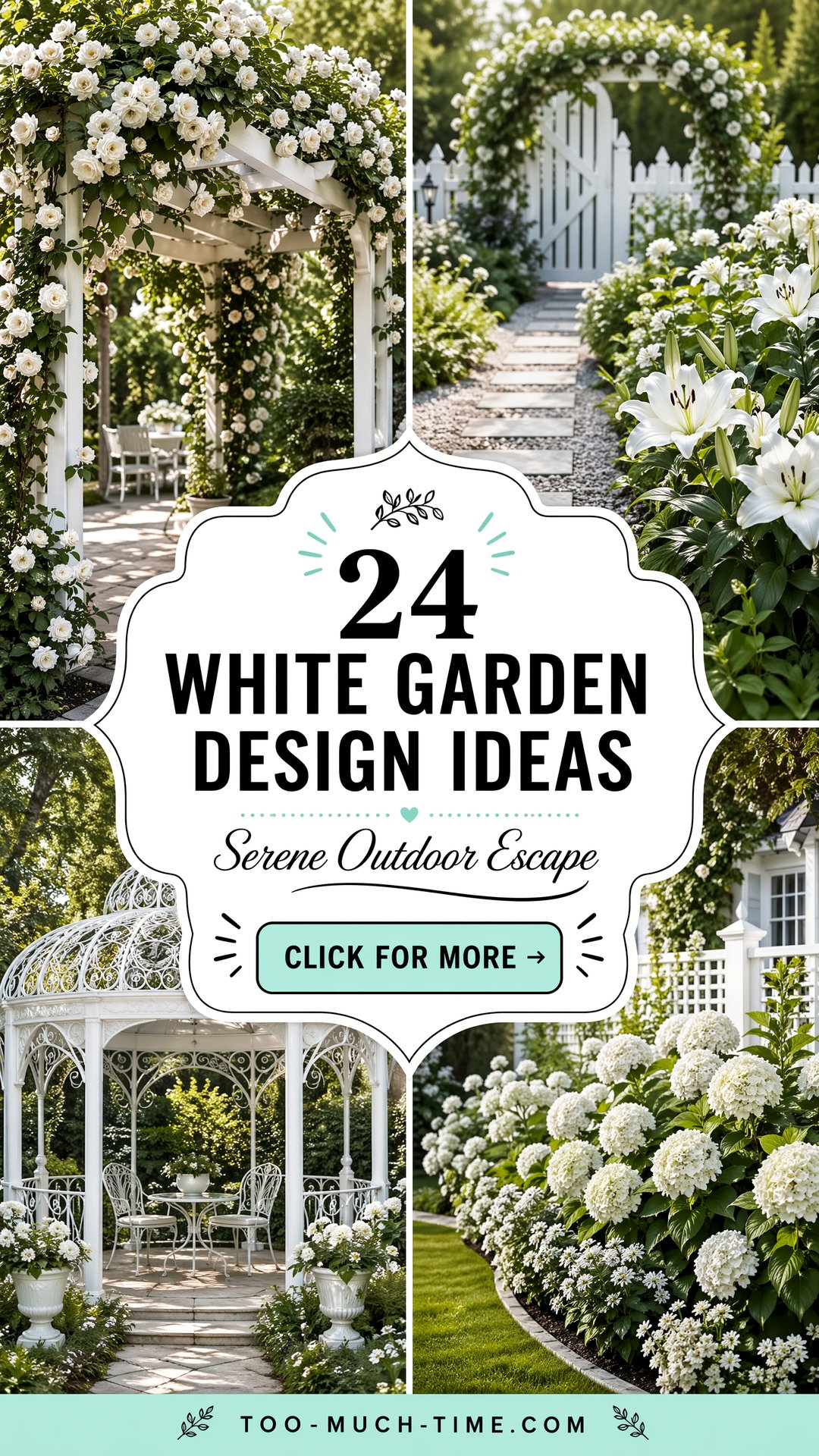 24 White Garden Design Ideas - 24 White Garden Design Ideas