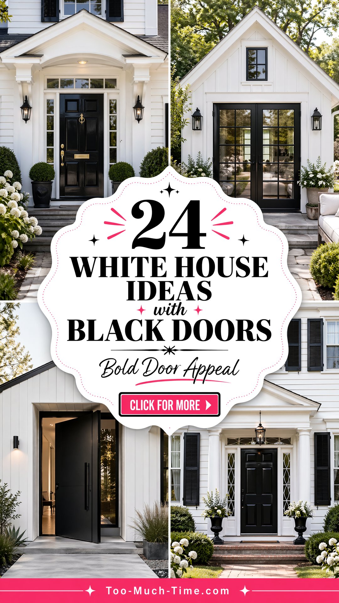 24 White House Ideas with Black Doors for a Bold Look - 24 White House Ideas with Black Doors for a Bold Look