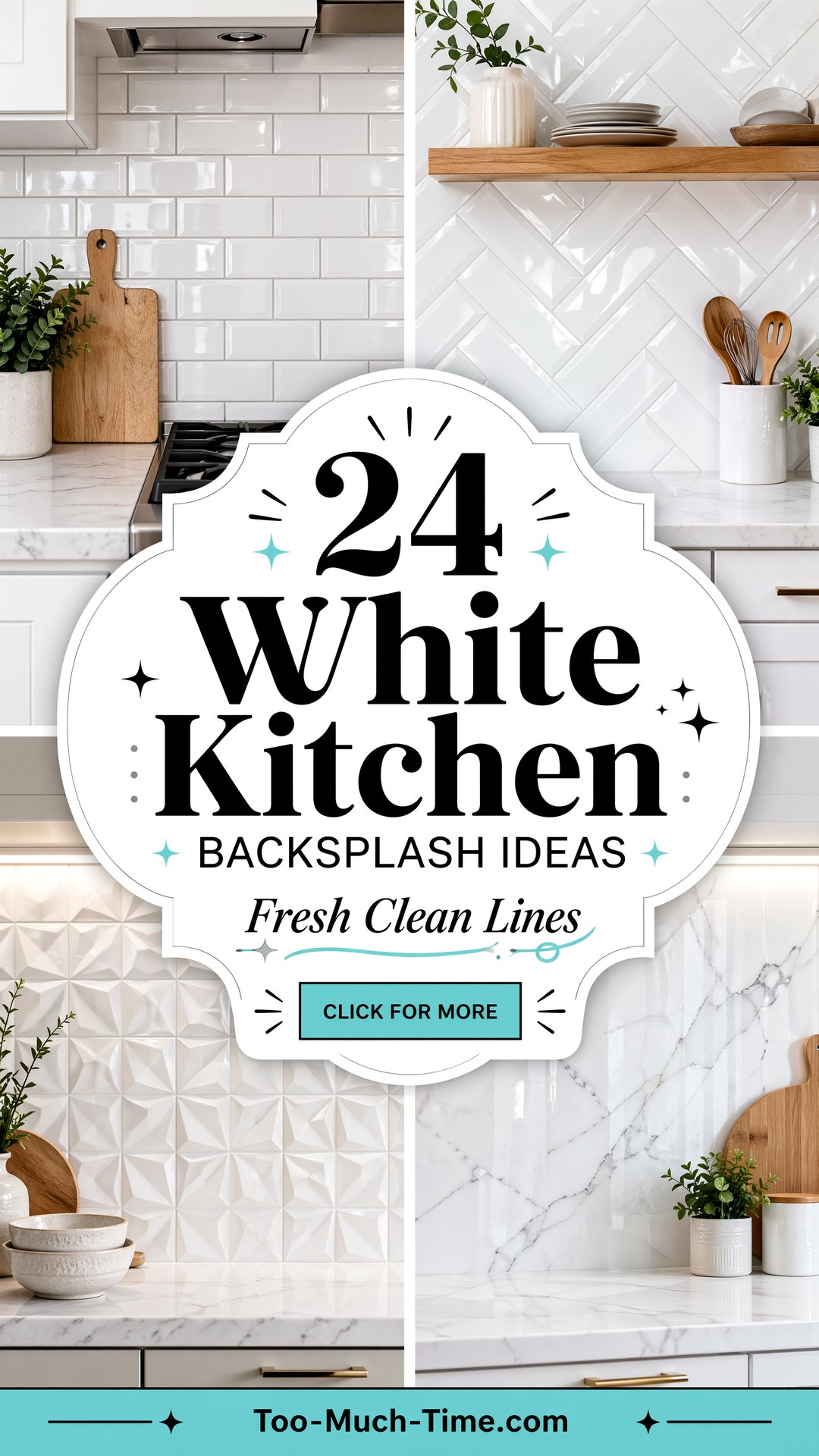 24 White Kitchen Backsplash Ideas for a Fresh Look - 24 White Kitchen Backsplash Ideas for a Fresh Look