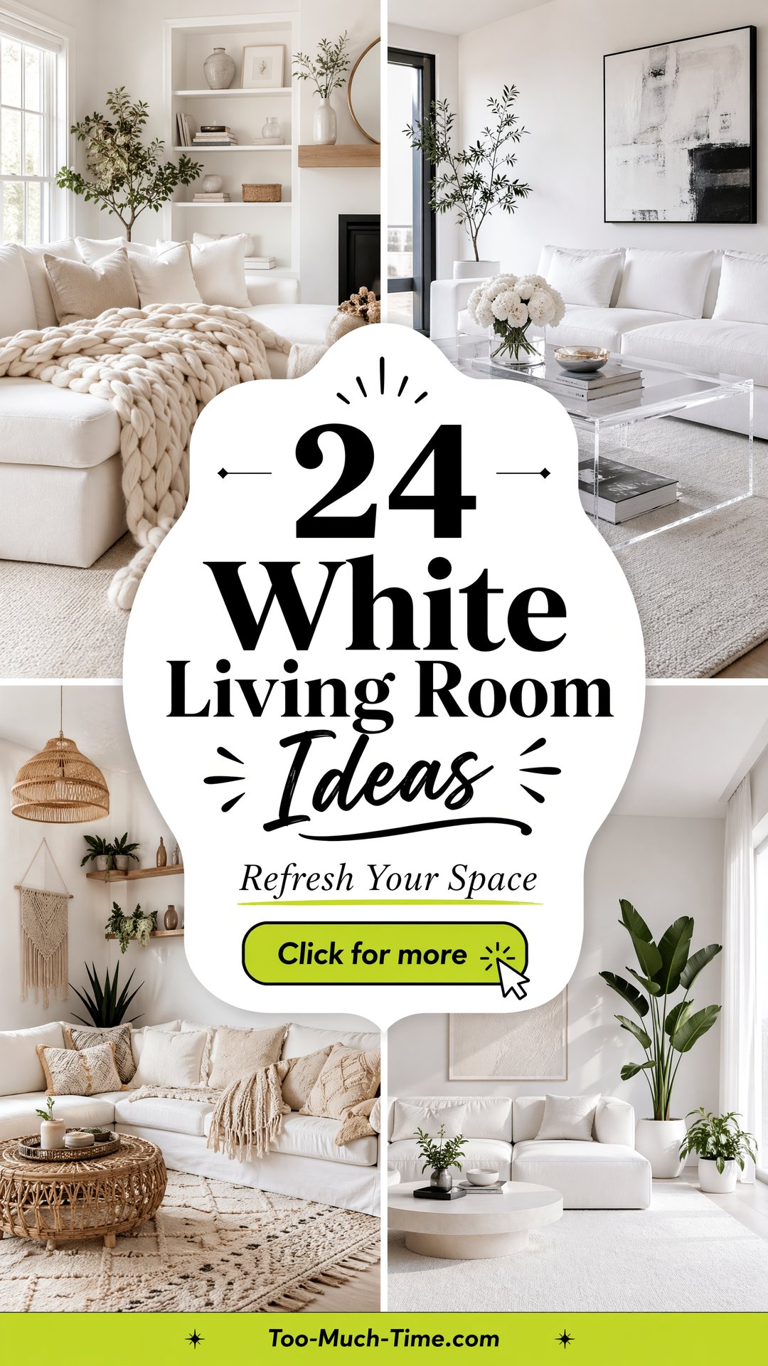 24 White Living Room Ideas to Refresh Your Space Today - 24 White Living Room Ideas to Refresh Your Space Today