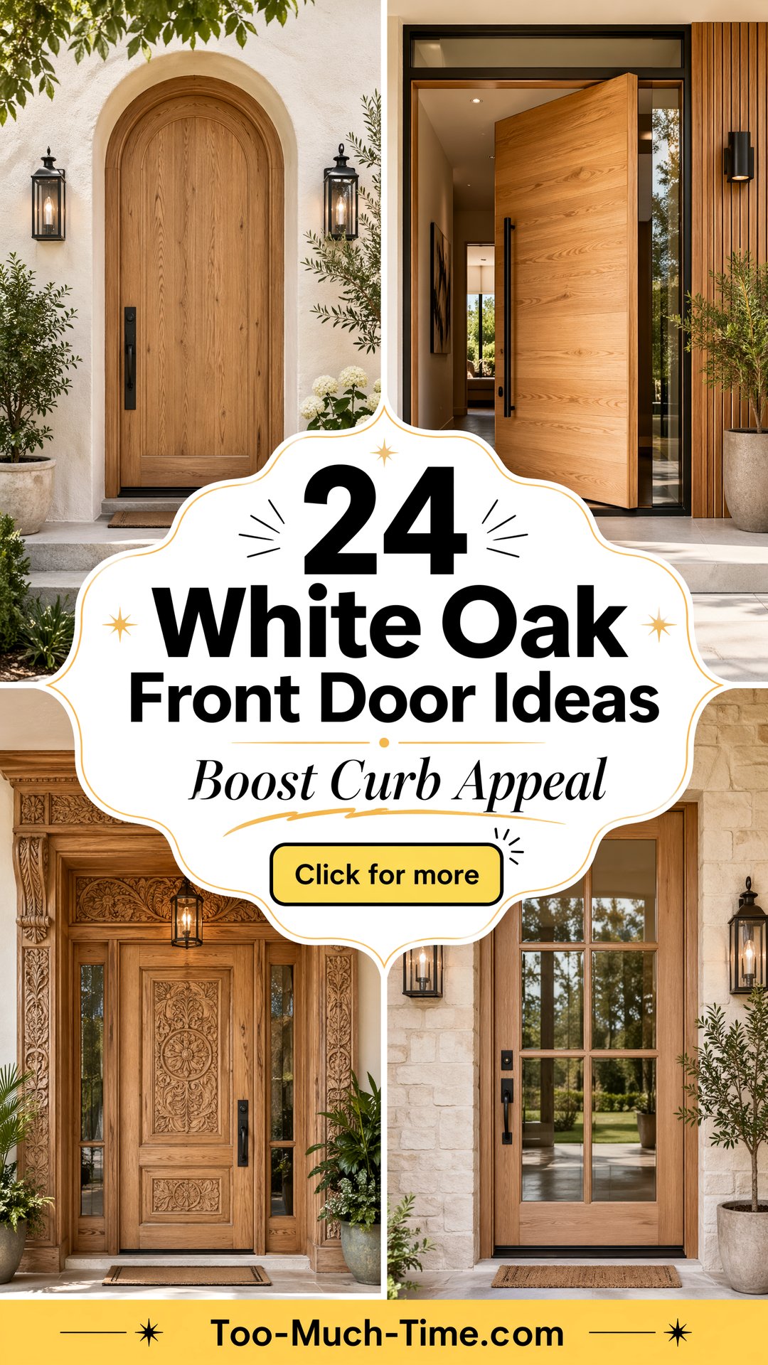 24 White Oak Front Door Ideas for Curb Appeal Today - 24 White Oak Front Door Ideas for Curb Appeal Today
