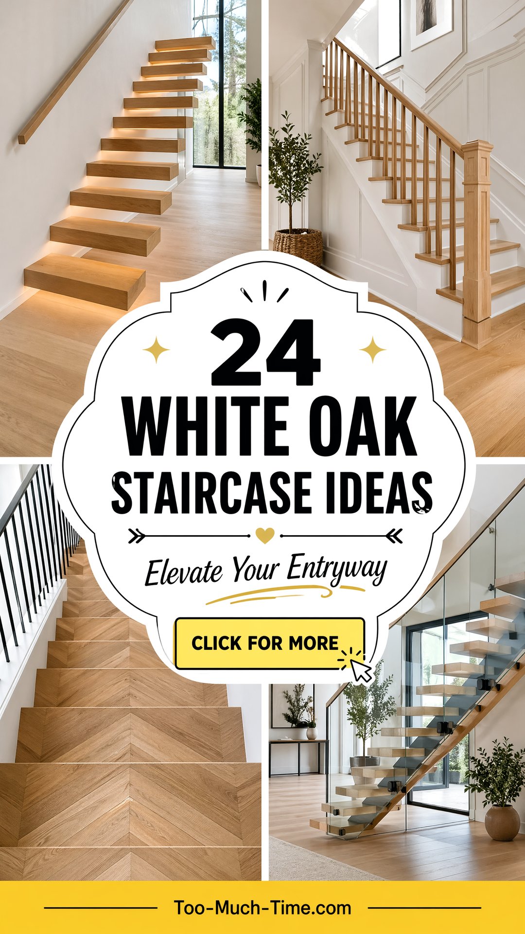 24 White Oak Staircase Ideas to Elevate Entryways Now - 24 White Oak Staircase Ideas to Elevate Entryways Now