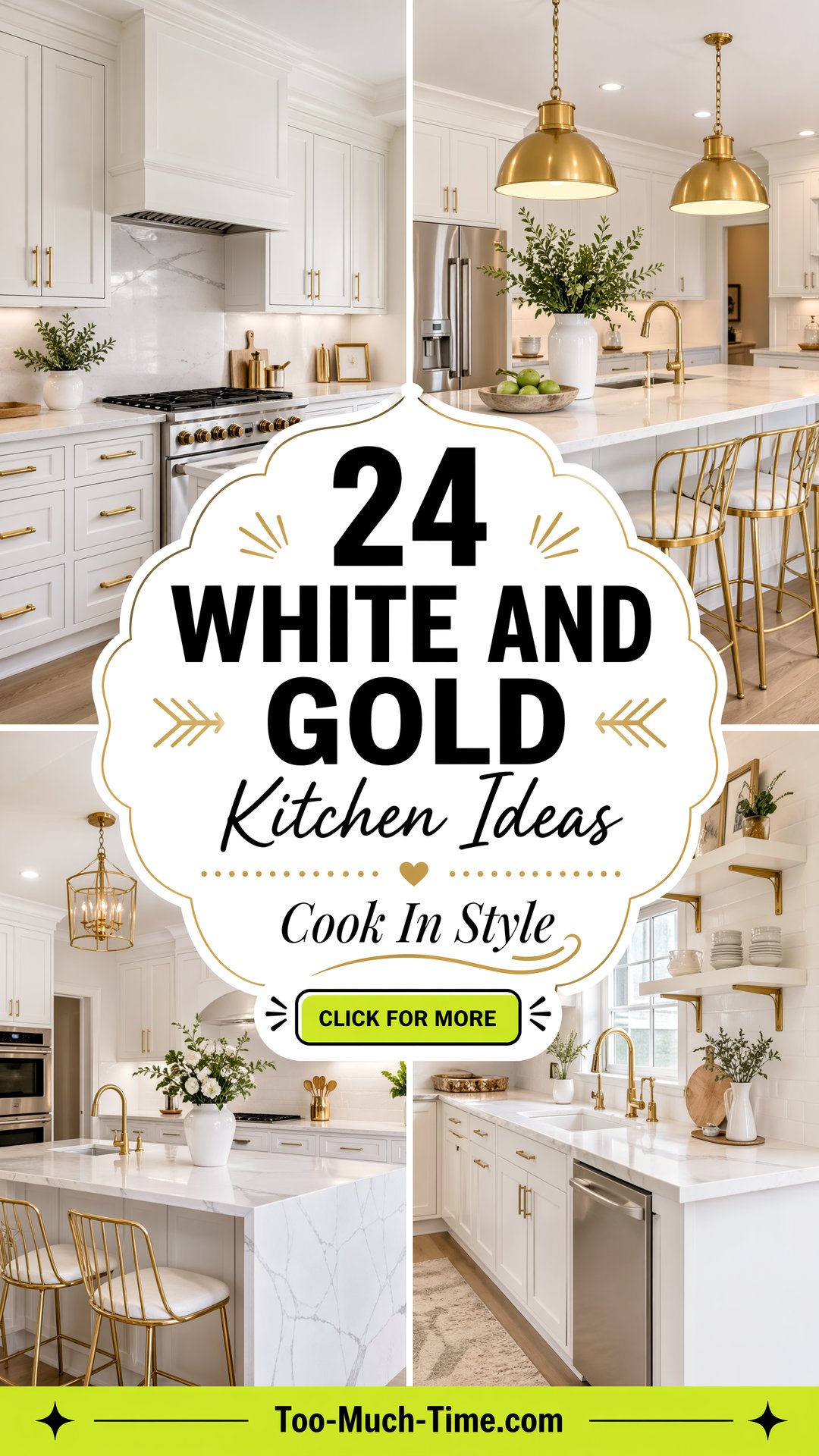 24 White and Gold Kitchen Ideas a Practical Guide - 24 White and Gold Kitchen Ideas: a Practical Guide