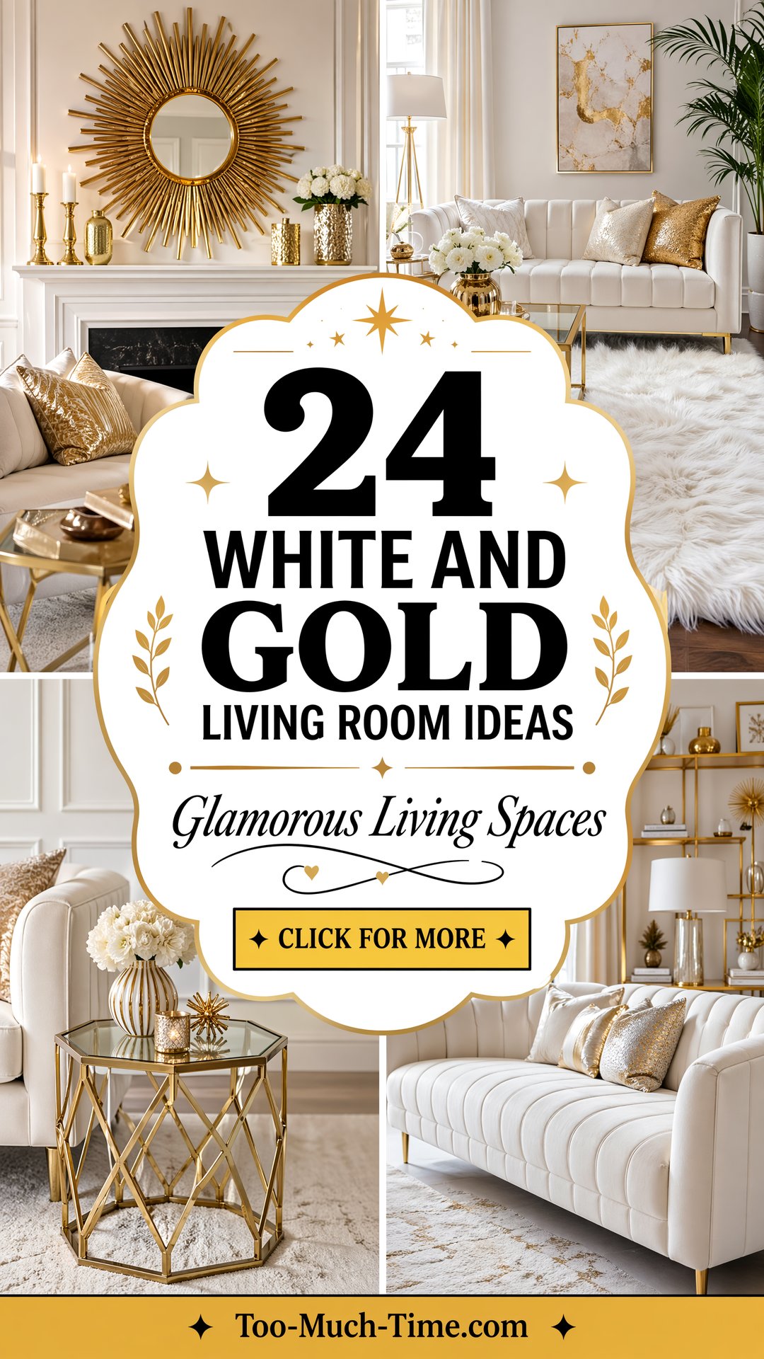 24 White and Gold Living Room Ideas a Practical Guide - 24 White and Gold Living Room Ideas: a Practical Guide